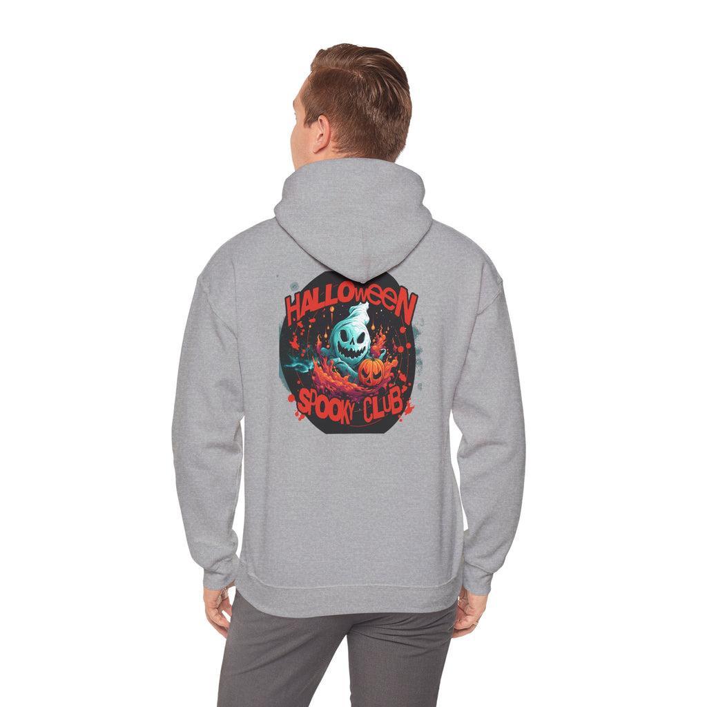 Halloween Spooky Club Hoodie — Fatality Retro Skull Horror Pullover