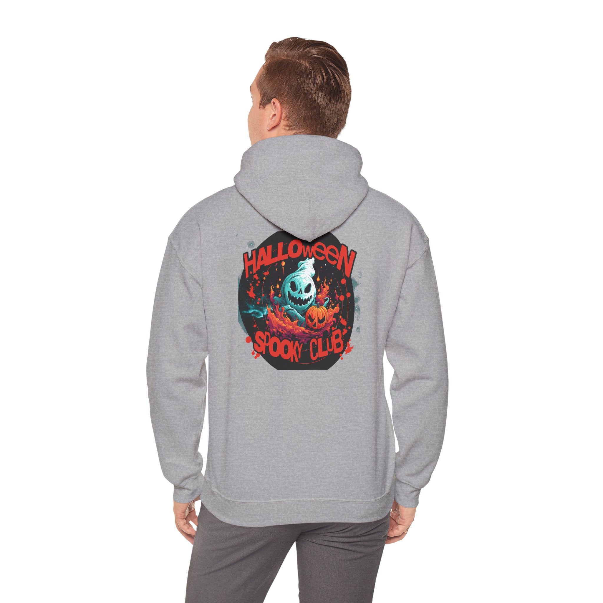 Halloween Spooky Club Hoodie — Fatality Retro Skull Horror Pullover