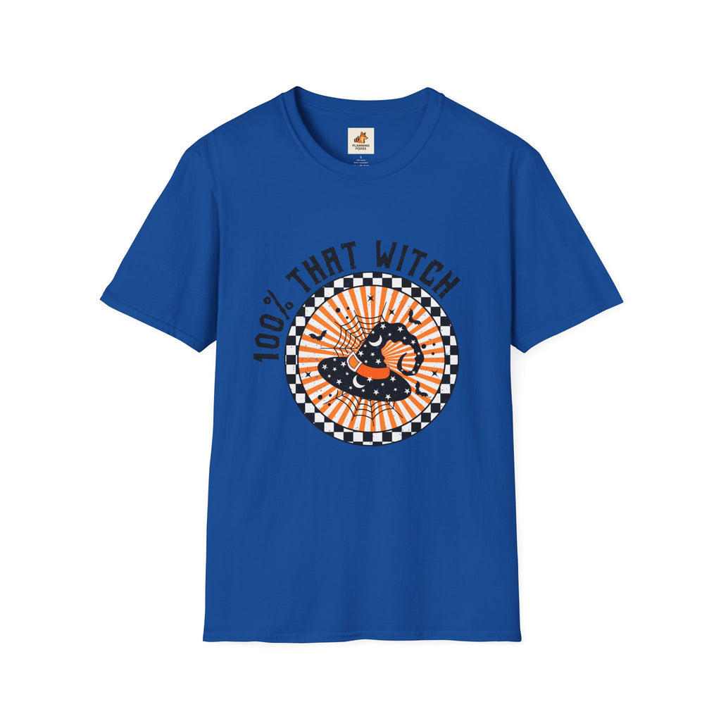 100% That Witch T-Shirt — Retro Halloween Witch Graphic Tee