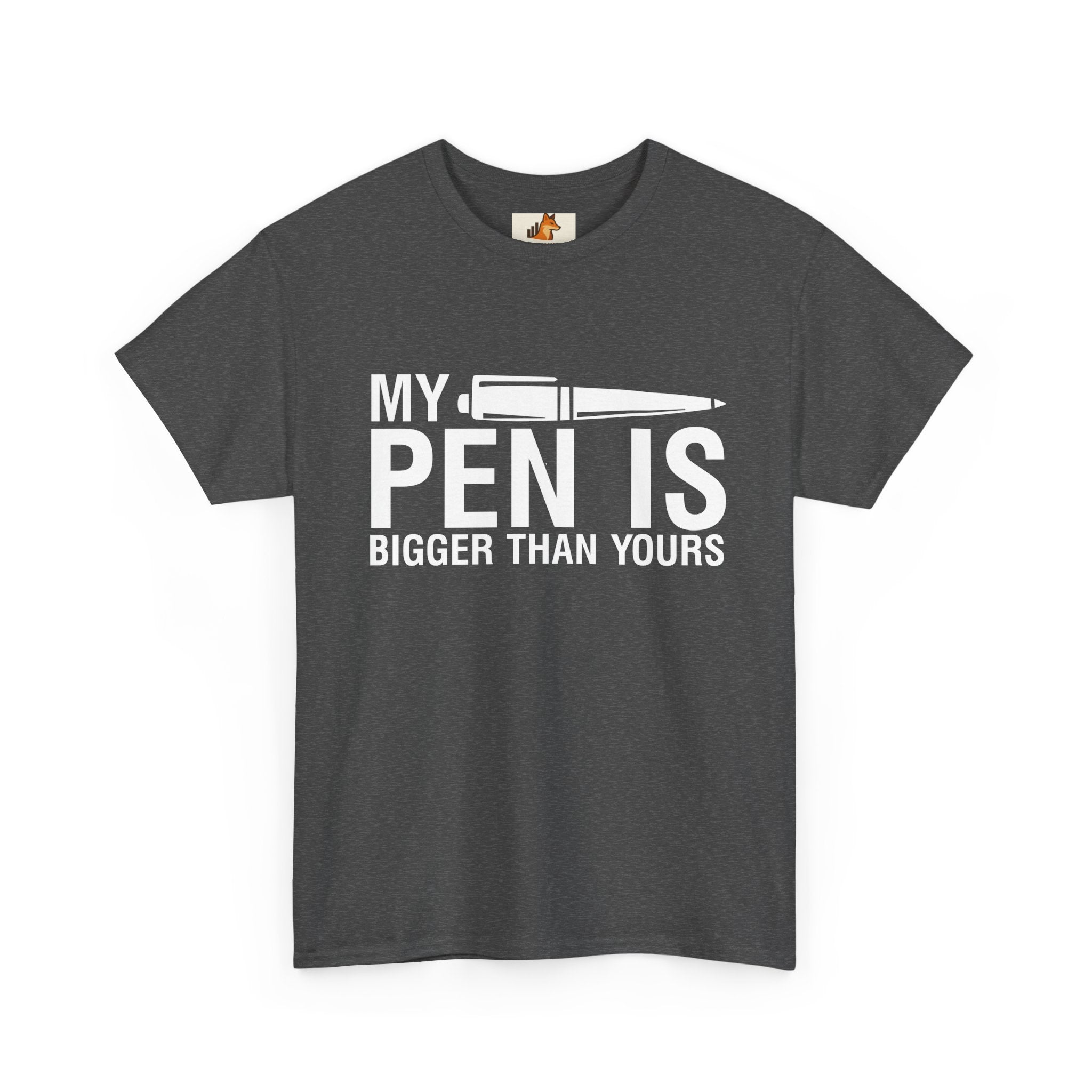 T-Shirt — "My Pen Is Bigger Than Yours" Funny Writer/Journalist Tee