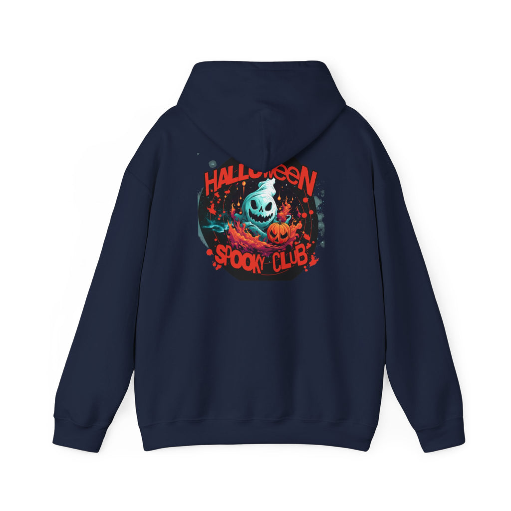 Halloween Spooky Club Hoodie — Fatality Retro Skull Horror Pullover