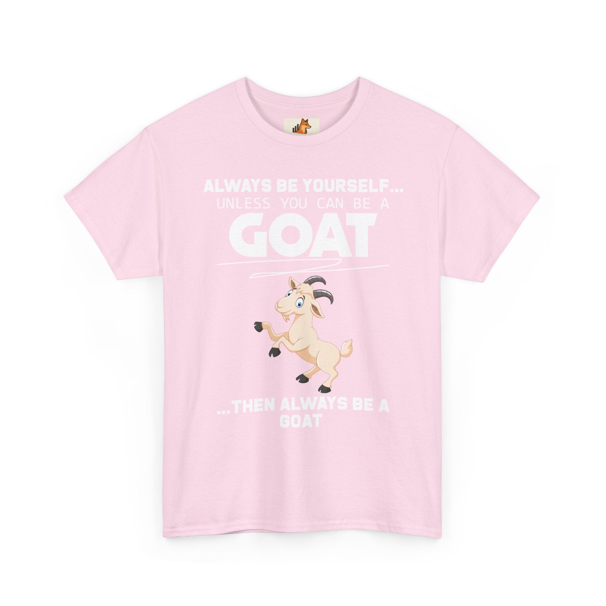Cute Cartoon Goat Graphic Tee — Playful Farm Animal Shirt