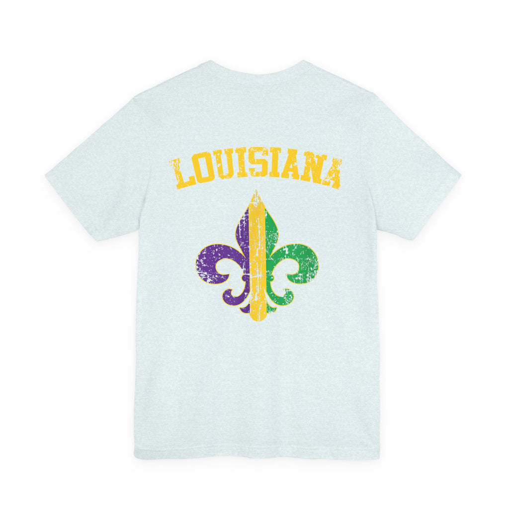 King Cake Calories Tee — Mardi Gras Louisiana Fleur-de-Lis Shirt