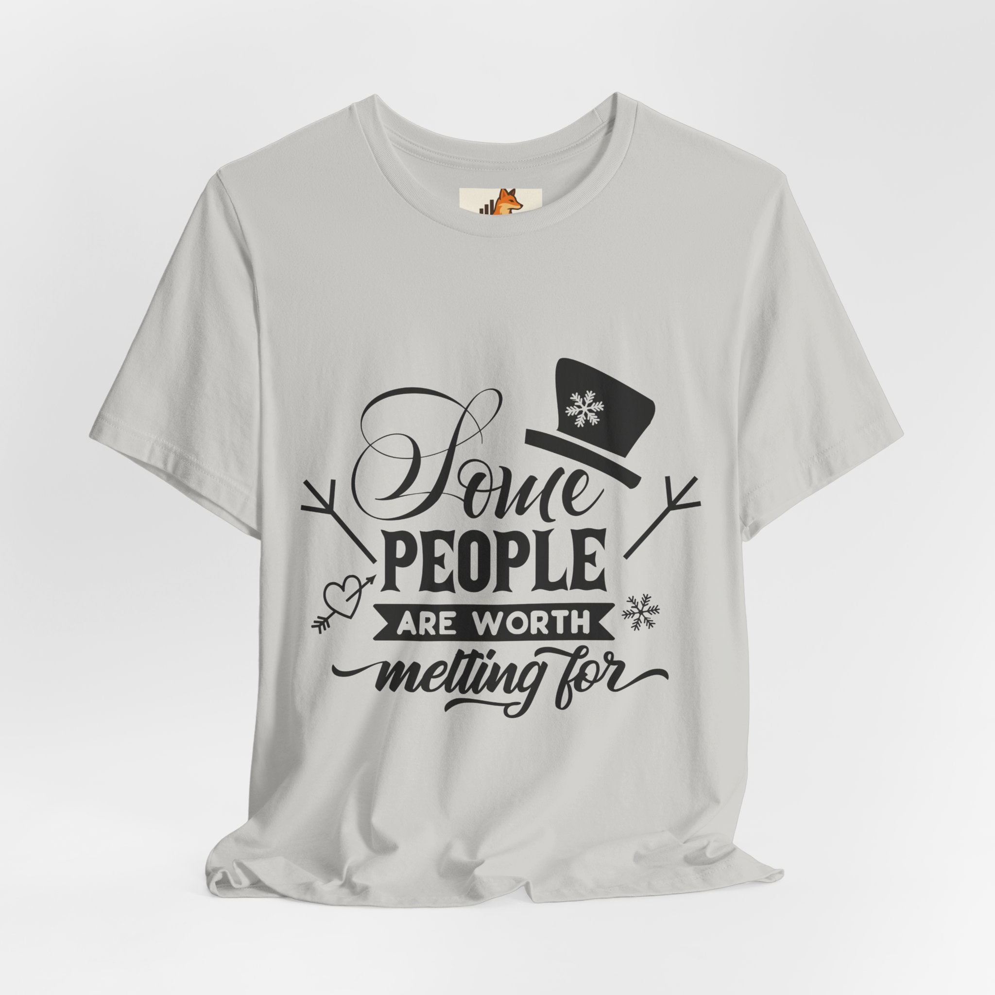 Some People Are Worth Melting For T-Shirt – Frozen Inspired Winter Quote Tee