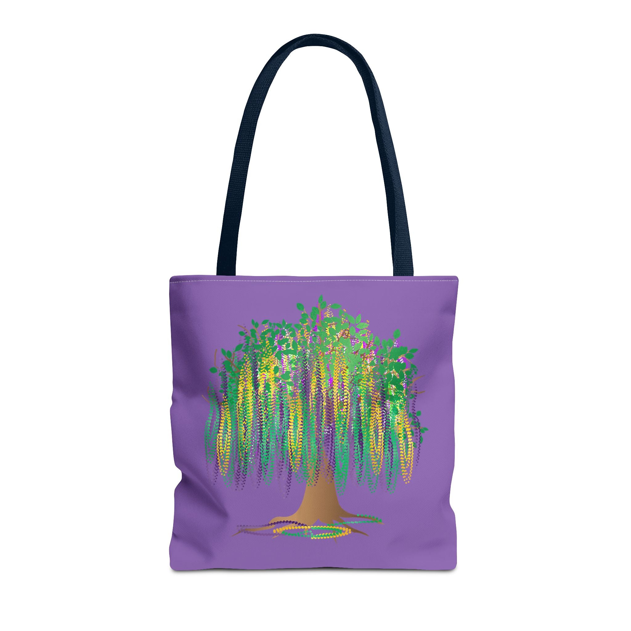 Mardi Gras Bead Tree Art Tote