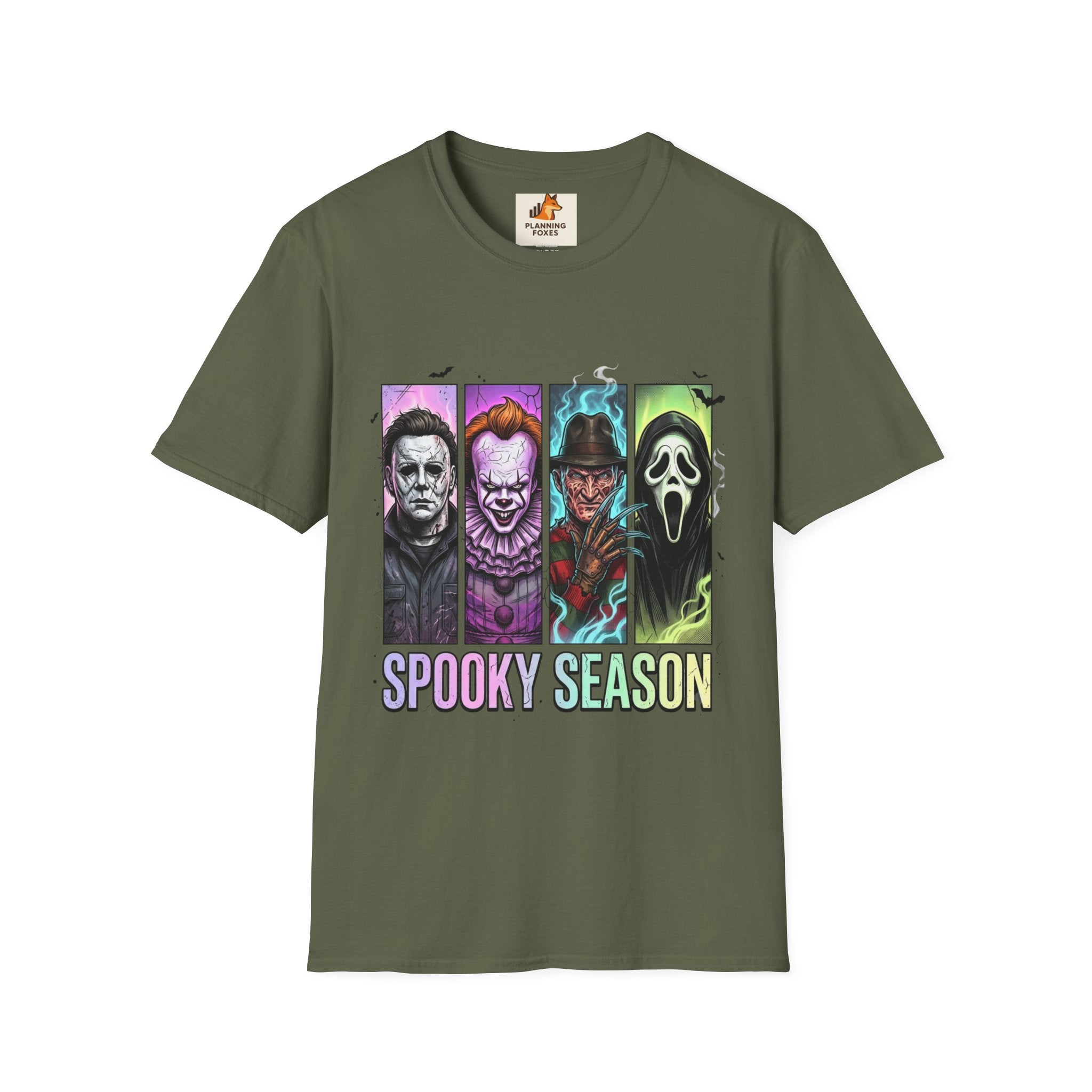 Halloween Horror Icons T-Shirt — "Spooky Season" Graphic Tee