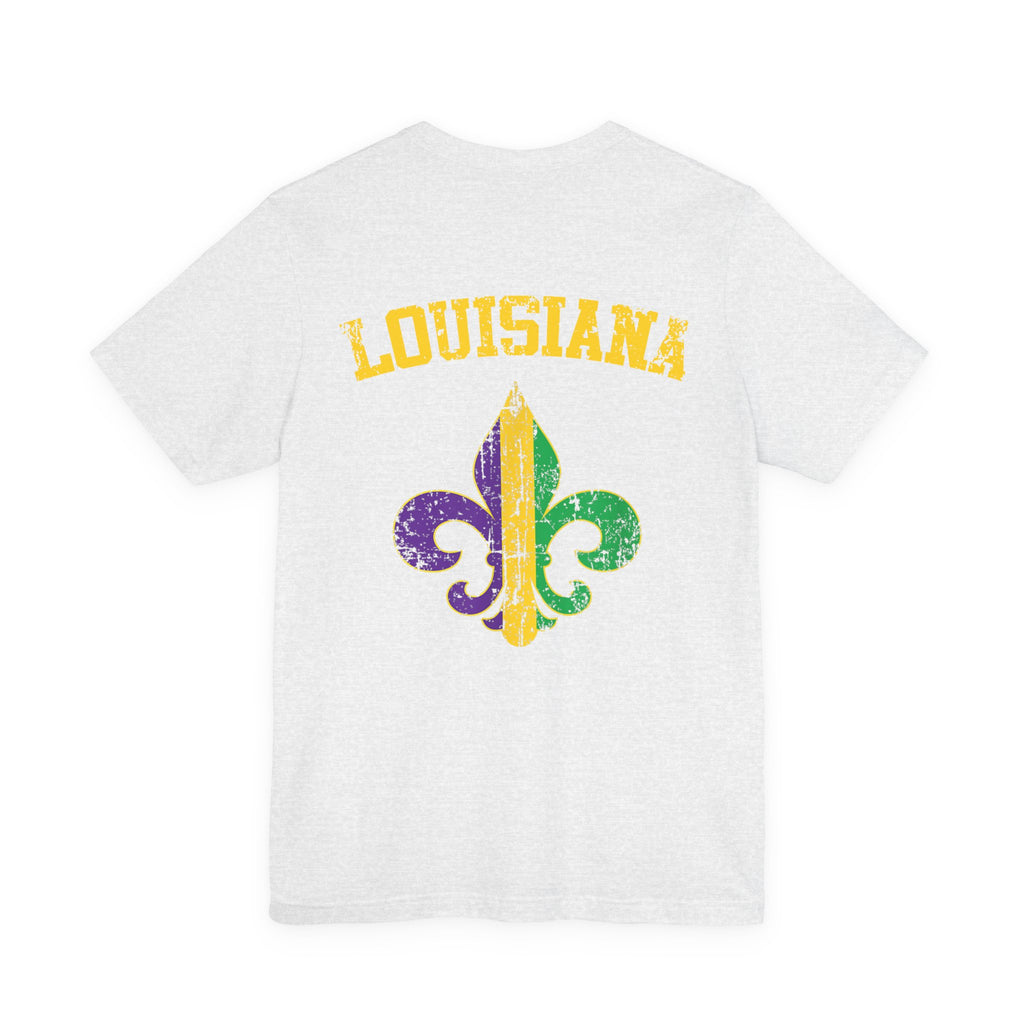 Mardi Gras 'Shake Your Bootie' T‑Shirt — Louisiana Fleur‑de‑Lis Tee