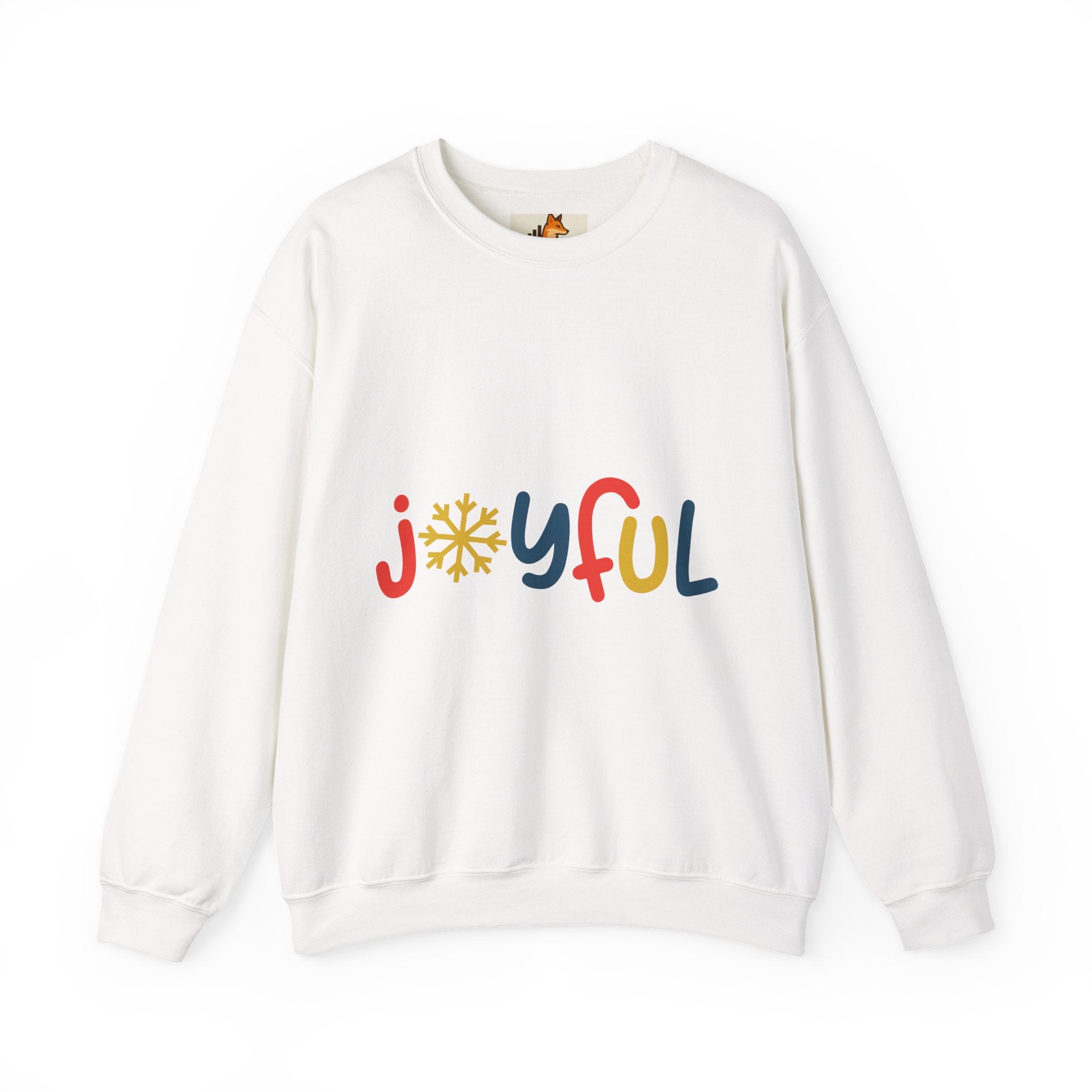 Joyful Snowflake Crewneck Sweatshirt — Festive Holiday Graphic Sweatshirt