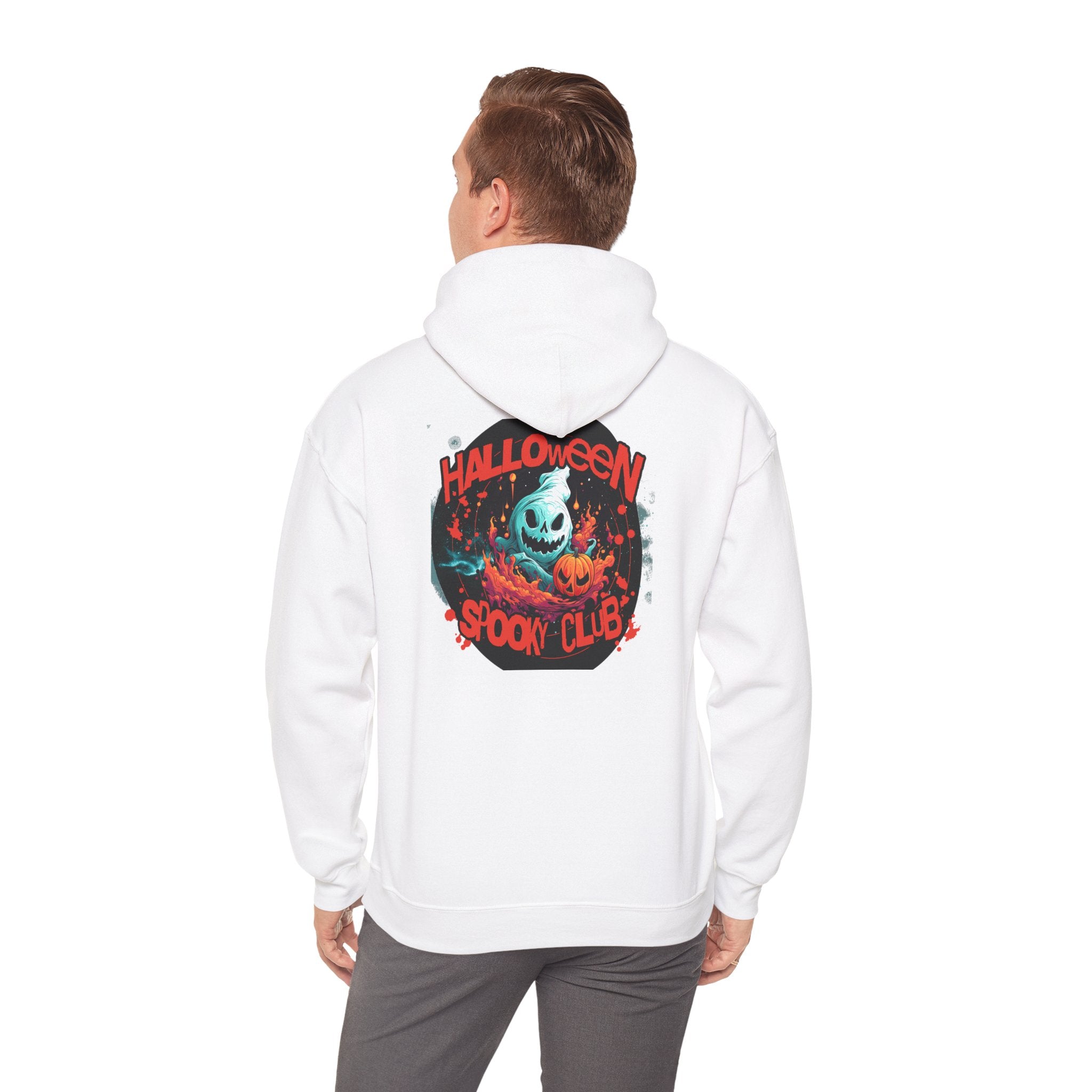 Halloween Spooky Club Hoodie — Fatality Retro Skull Horror Pullover