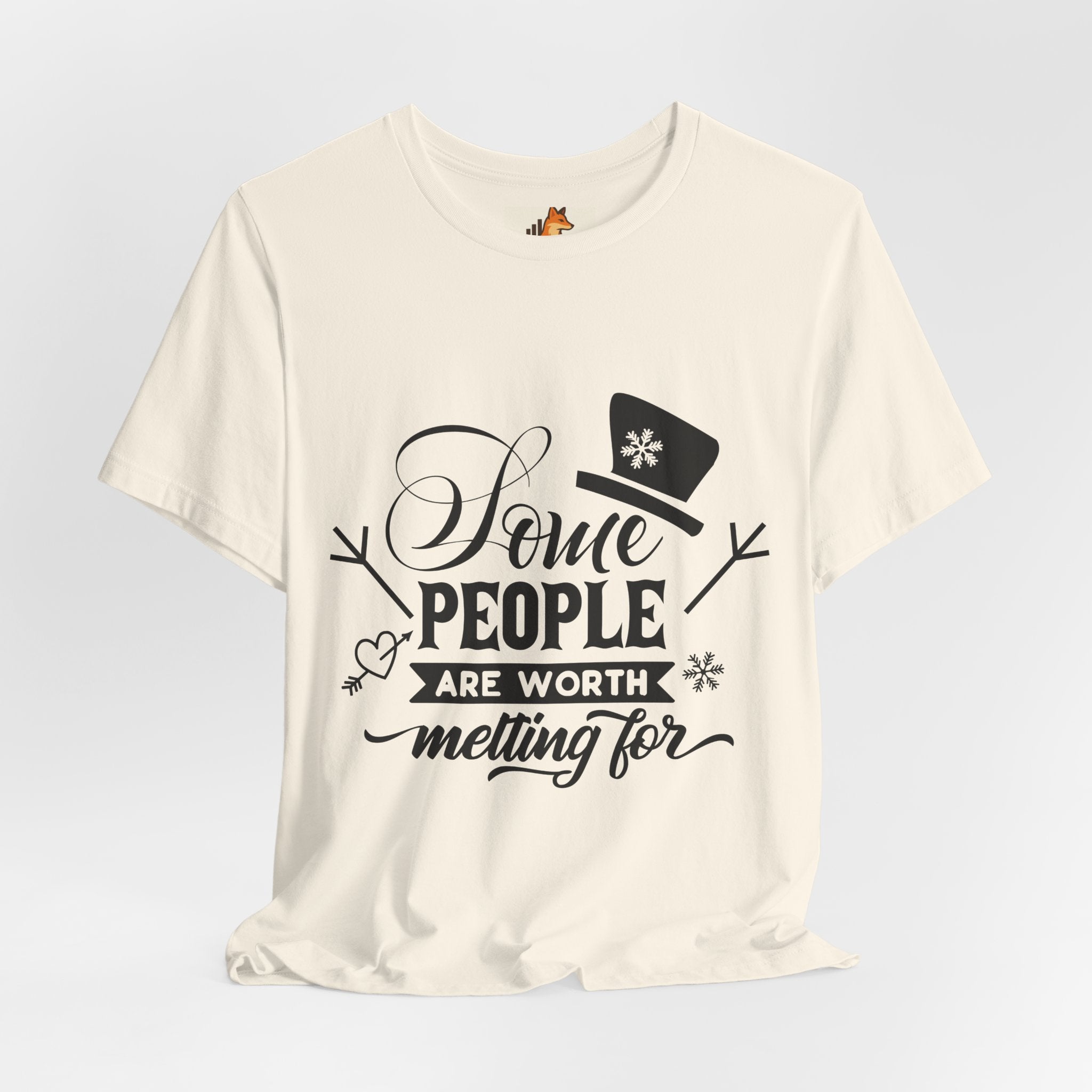Some People Are Worth Melting For T-Shirt – Frozen Inspired Winter Quote Tee