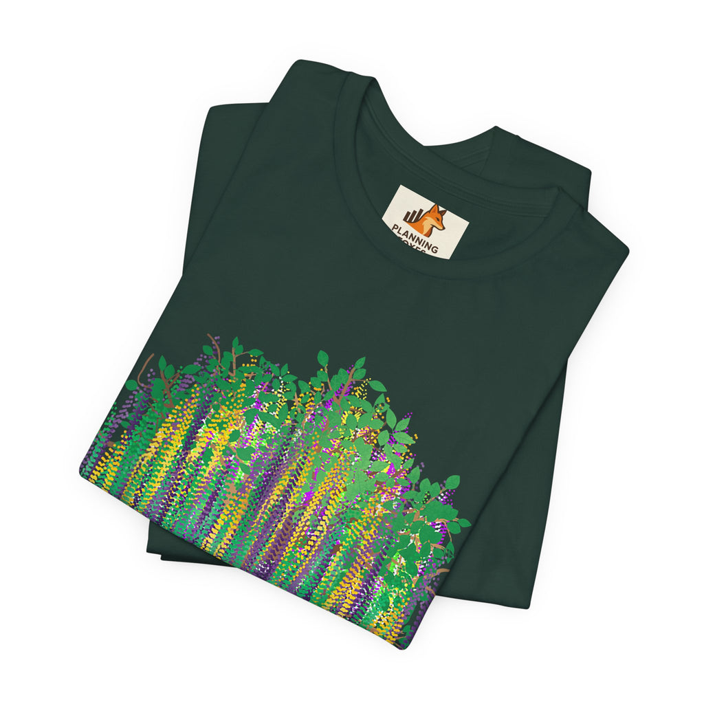 Mardi Gras Willow T-Shirt — Louisiana Fleur-de-Lis Tee