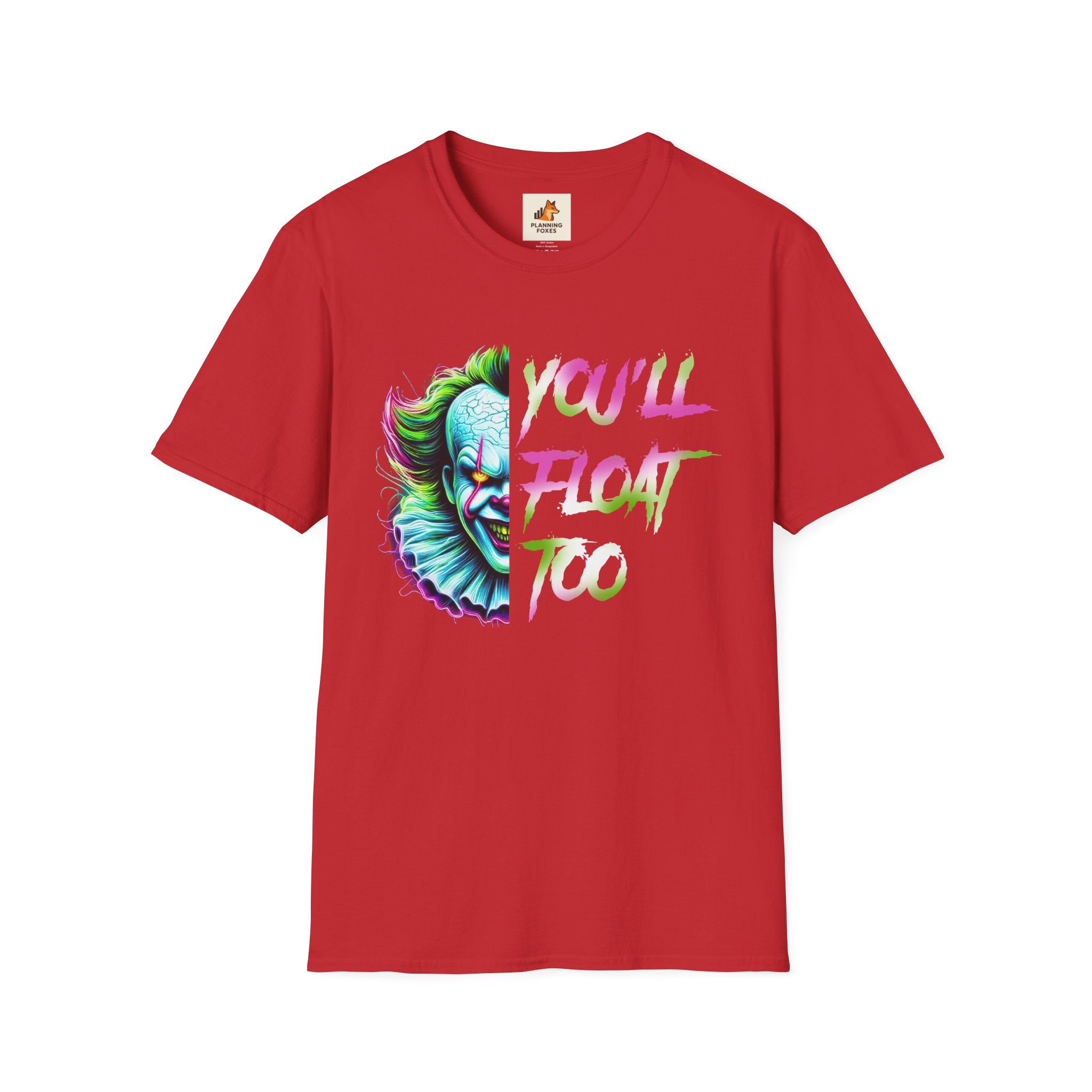 Horror Clown IT "You'll Float Too" T‑Shirt