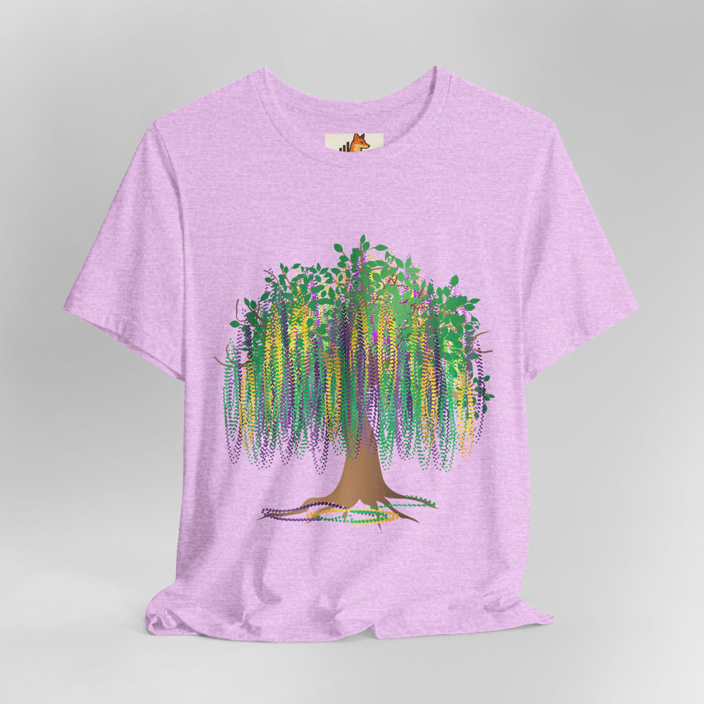 Mardi Gras Willow T-Shirt — Louisiana Fleur-de-Lis Tee