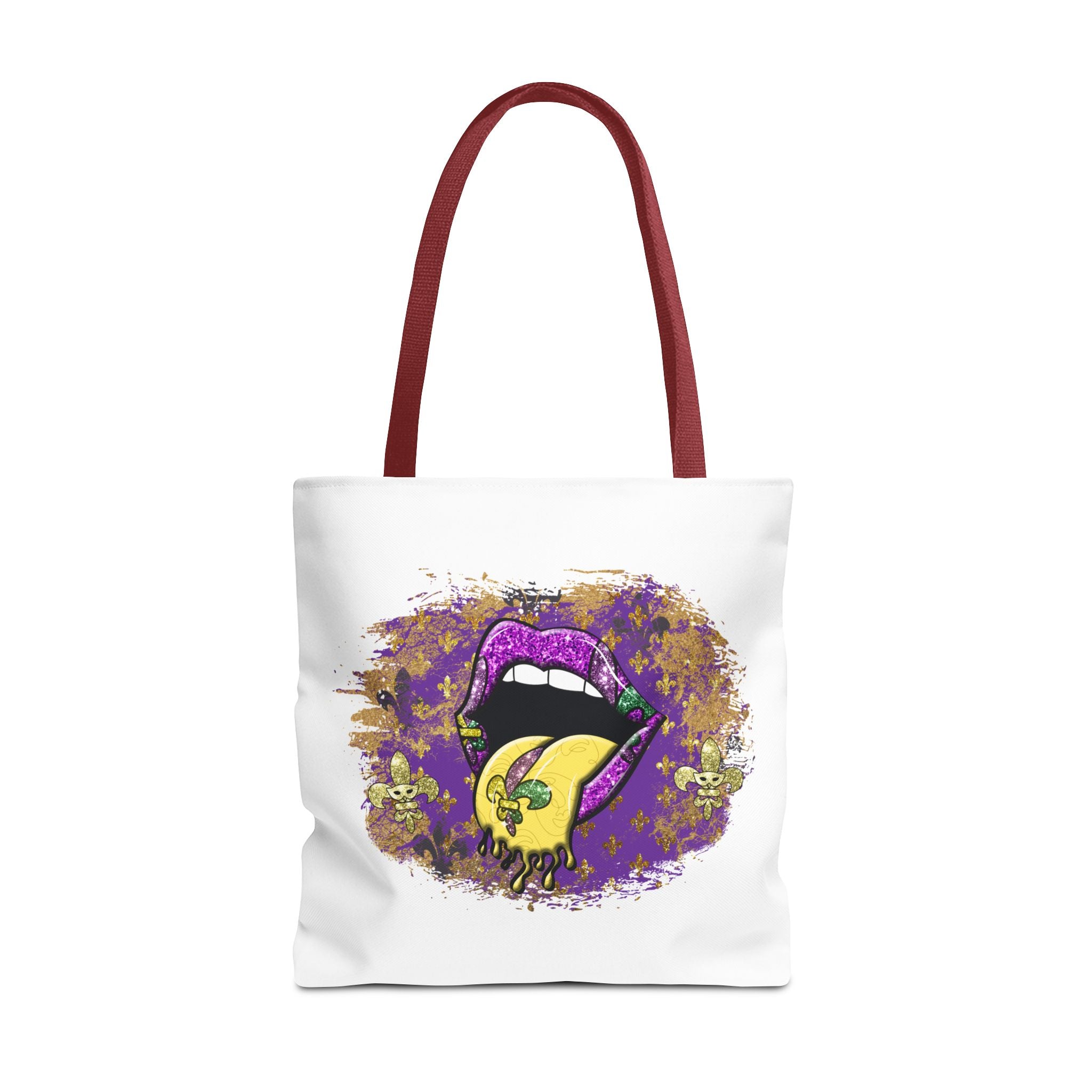 Graphic Tote Bag — Mardi Gras Tongue Pop Art