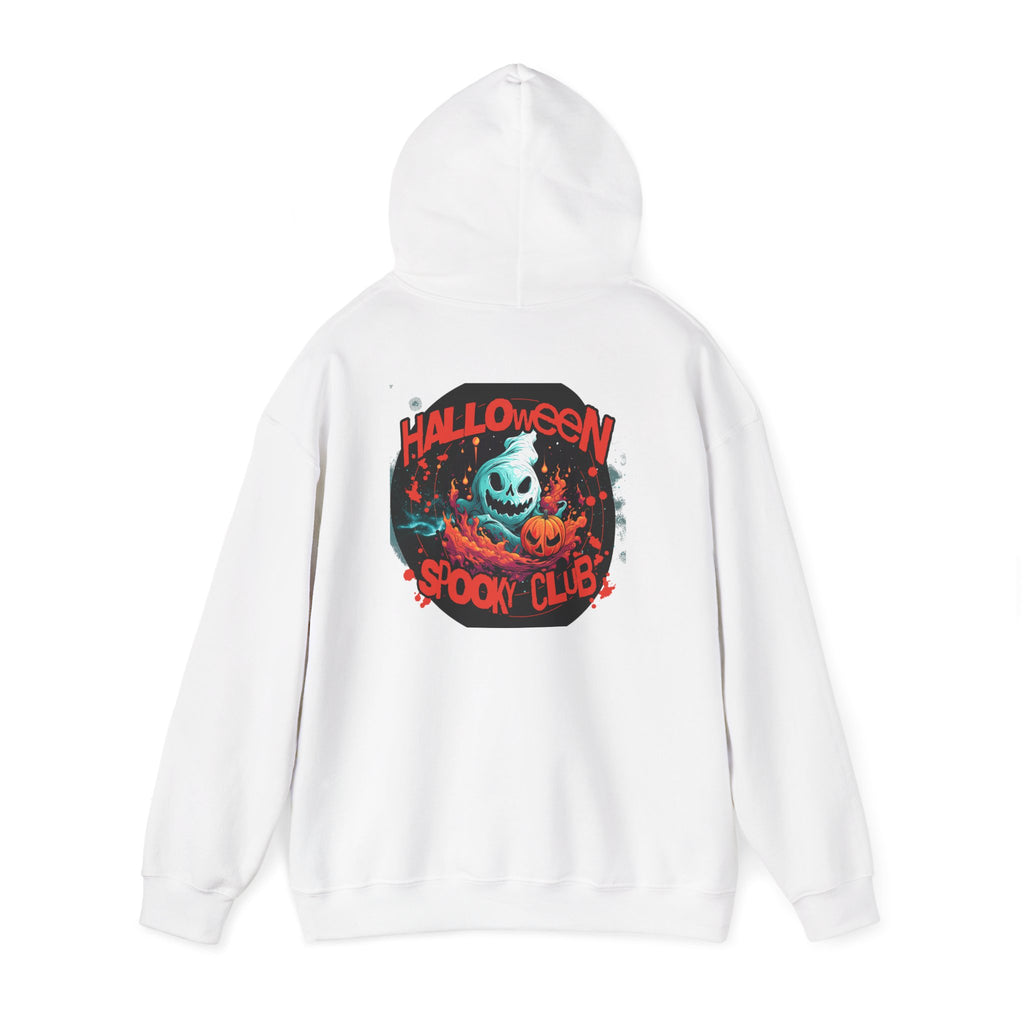 Halloween Spooky Club Hoodie — Fatality Retro Skull Horror Pullover