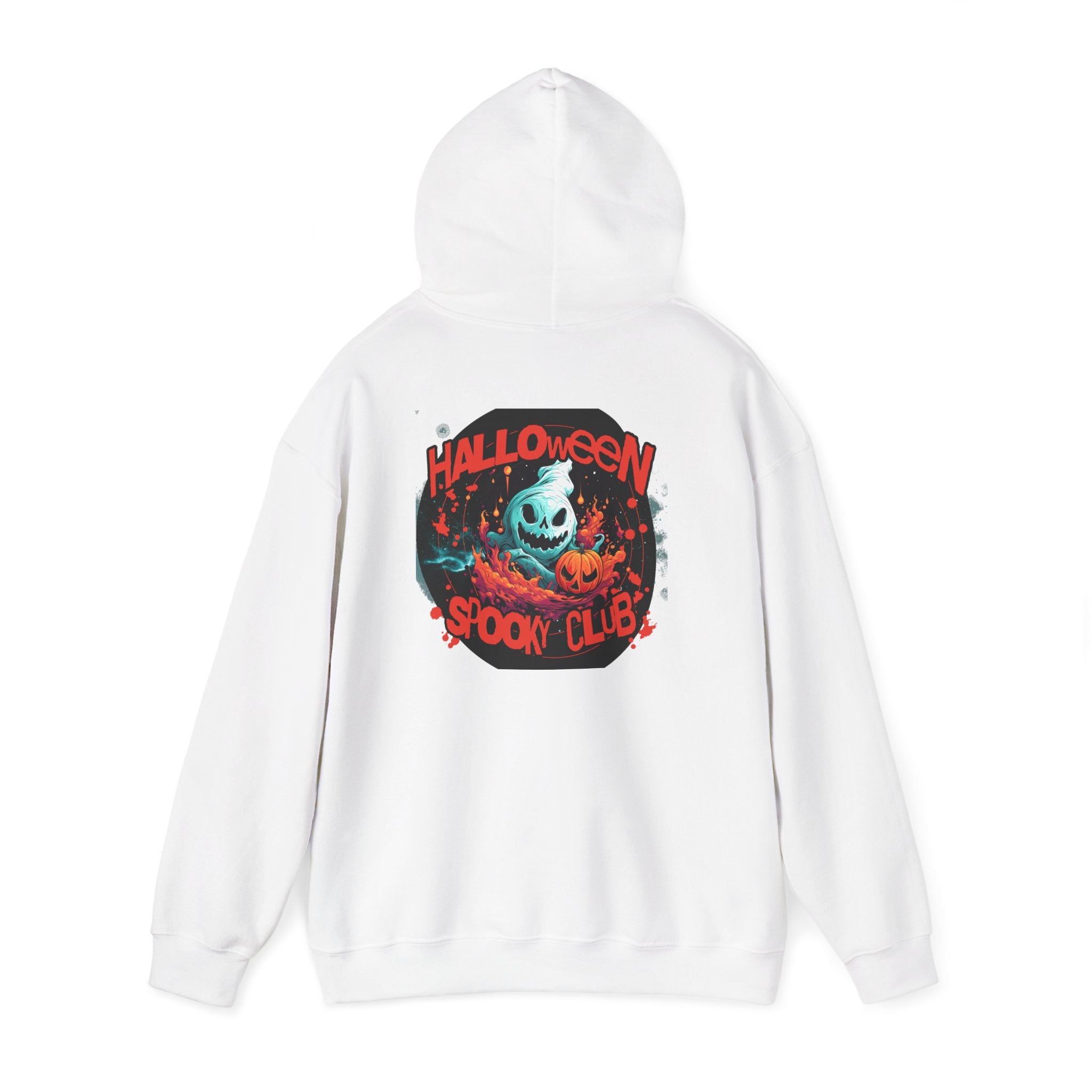 Halloween Spooky Club Hoodie — Fatality Retro Skull Horror Pullover