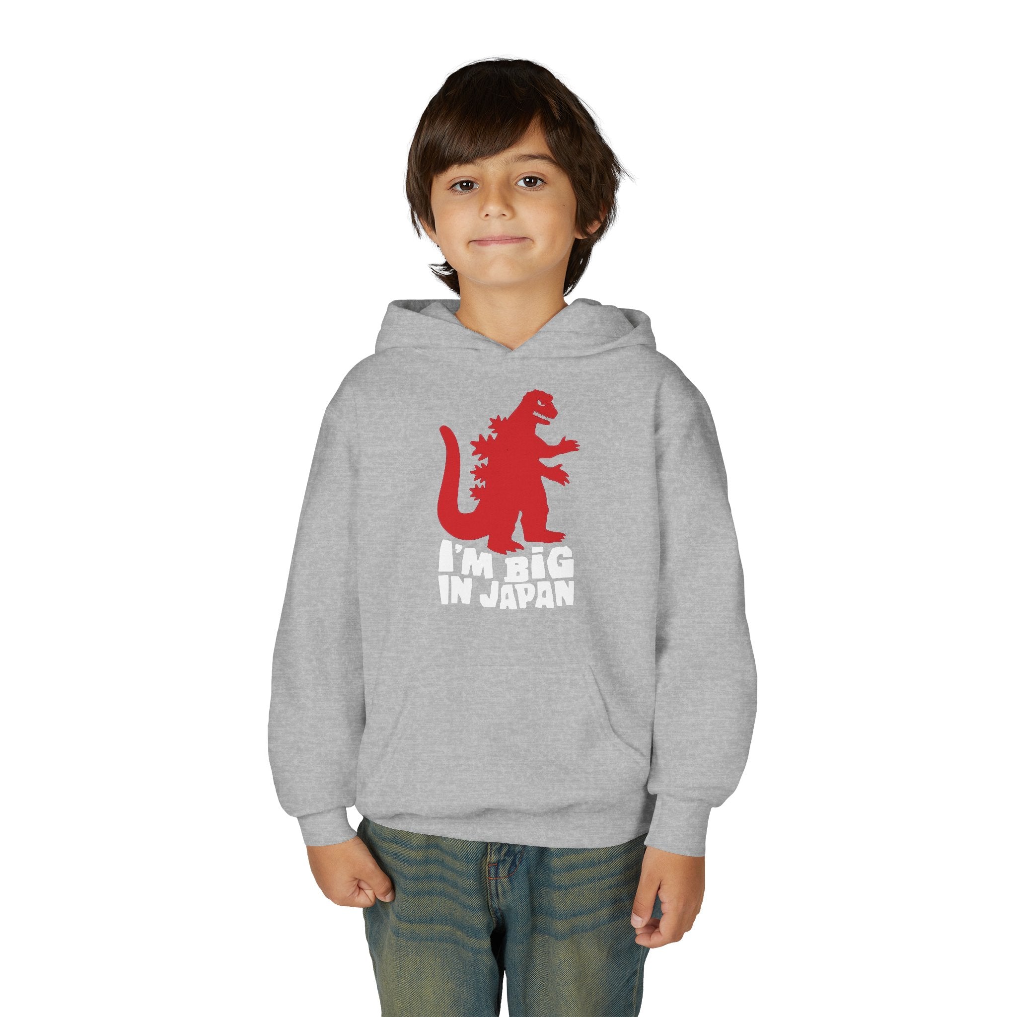 Youth Godzilla Hoodie – "I'm Big in Japan" Kids Pullover