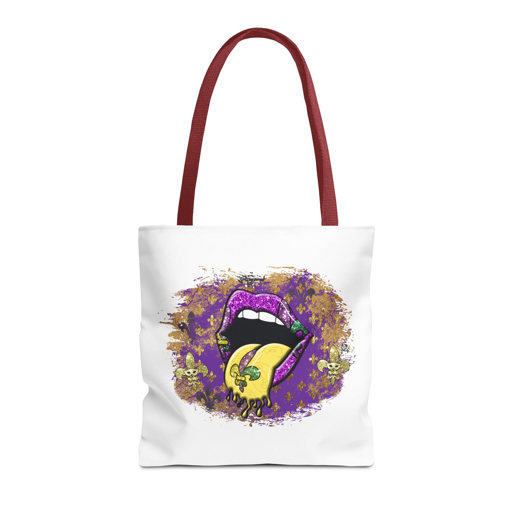 Graphic Tote Bag — Mardi Gras Tongue Pop Art