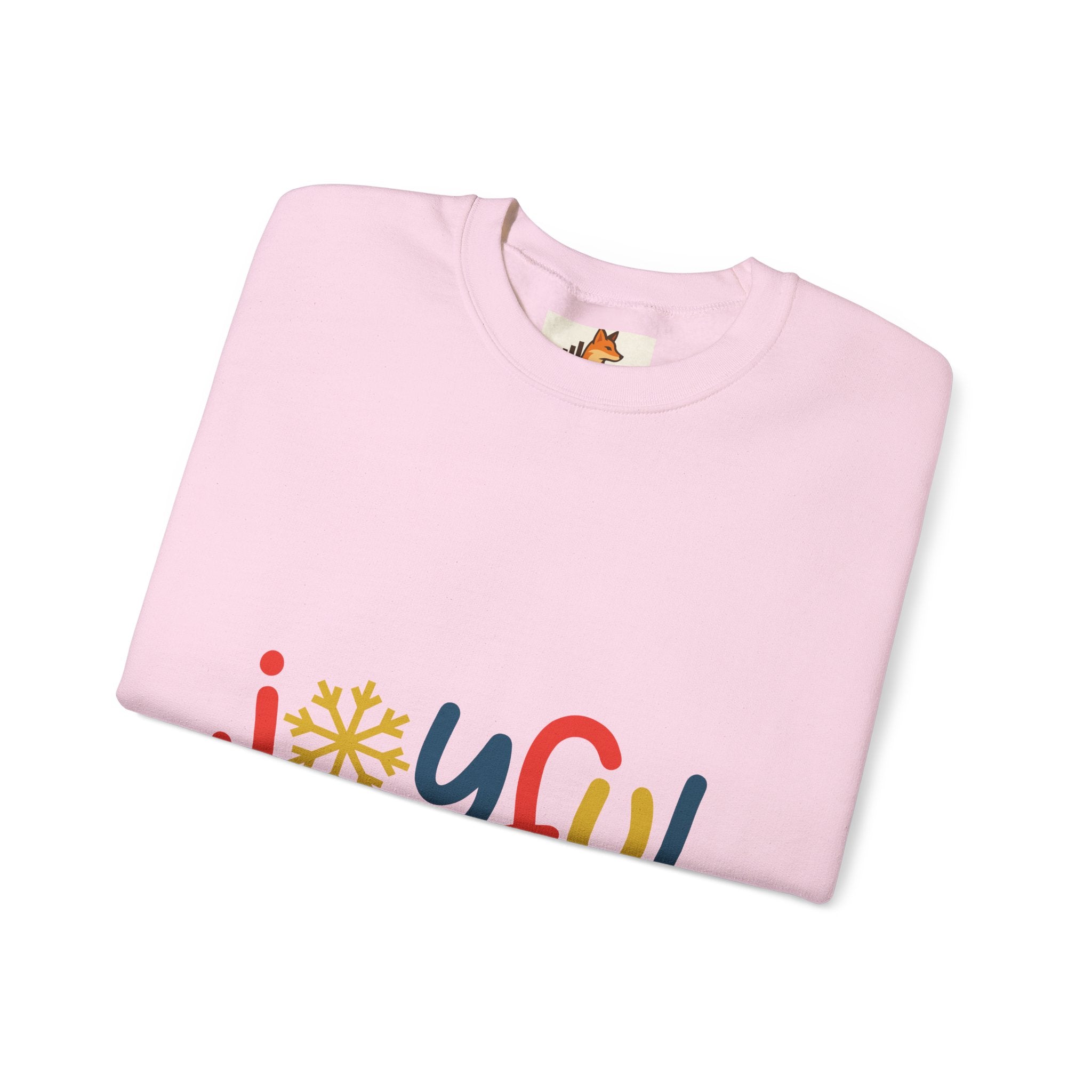 Joyful Snowflake Crewneck Sweatshirt — Festive Holiday Graphic Sweatshirt