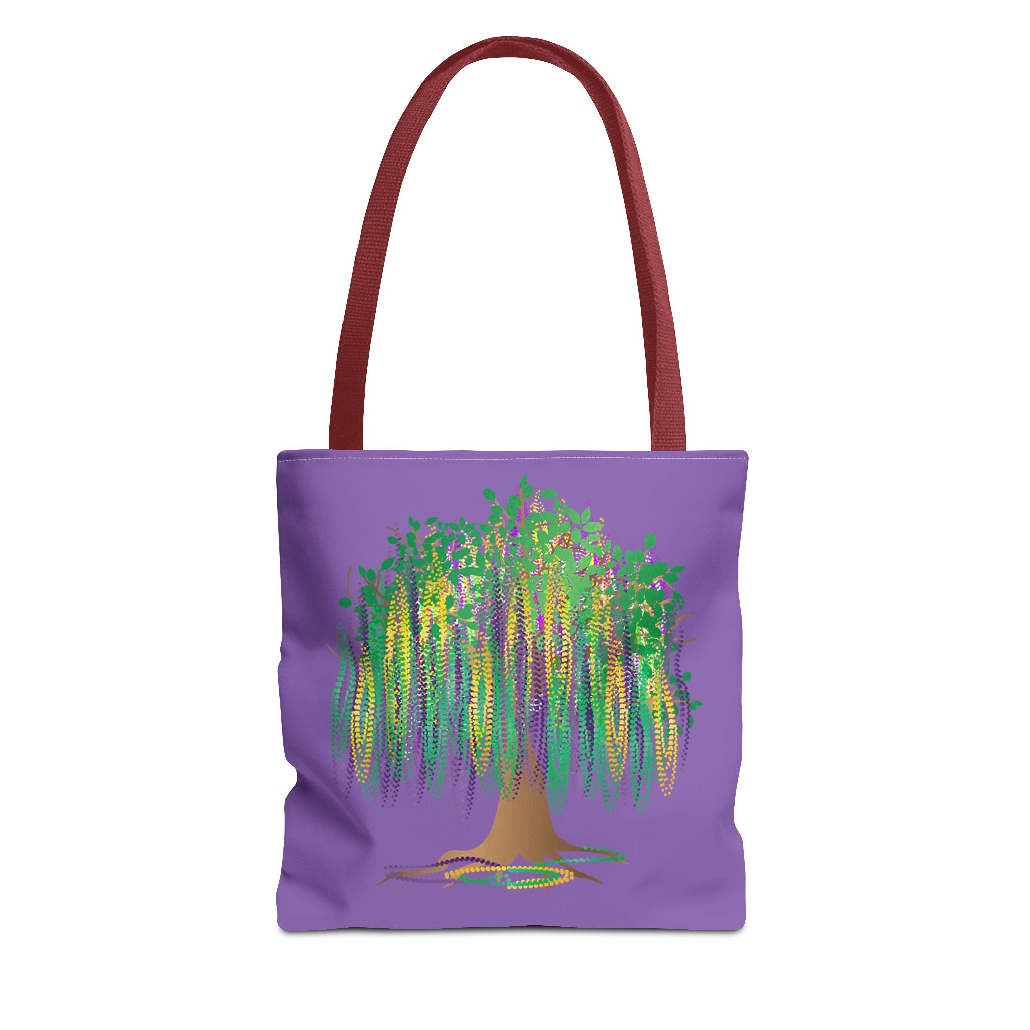 Mardi Gras Bead Tree Art Tote