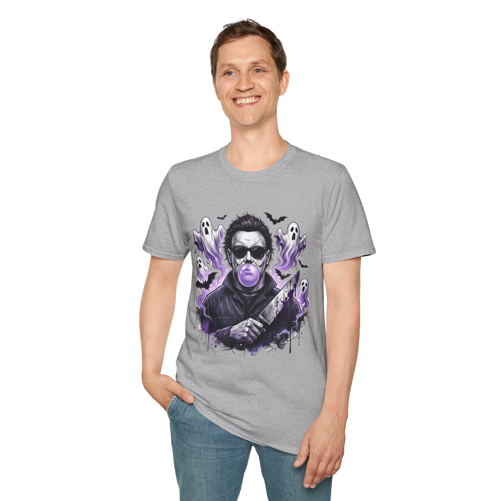 Vintage Horror Icon T-Shirt — Bubblegum Jason Design
