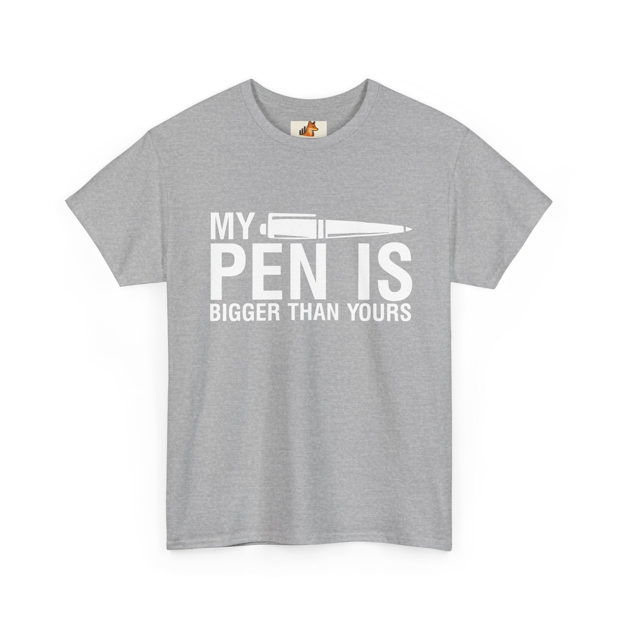 T-Shirt — "My Pen Is Bigger Than Yours" Funny Writer/Journalist Tee