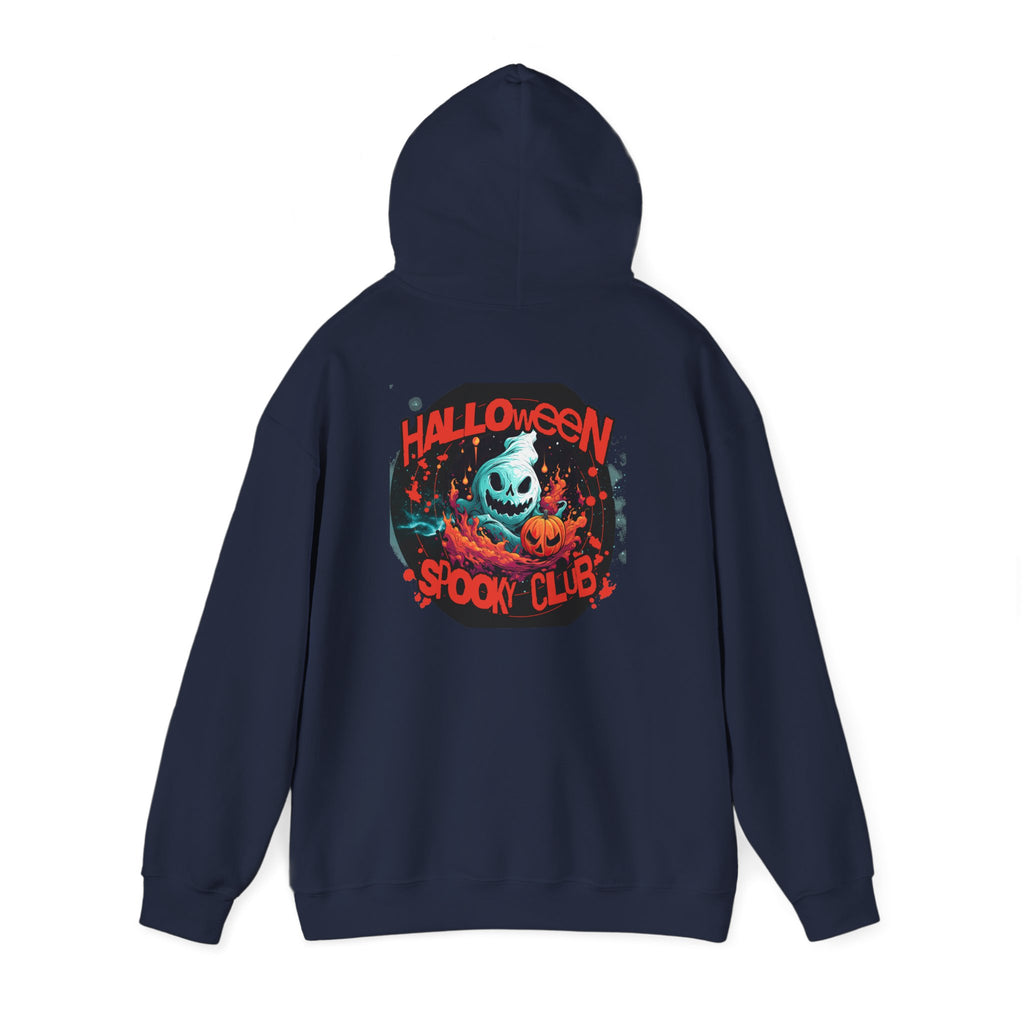 Halloween Spooky Club Hoodie — Fatality Retro Skull Horror Pullover