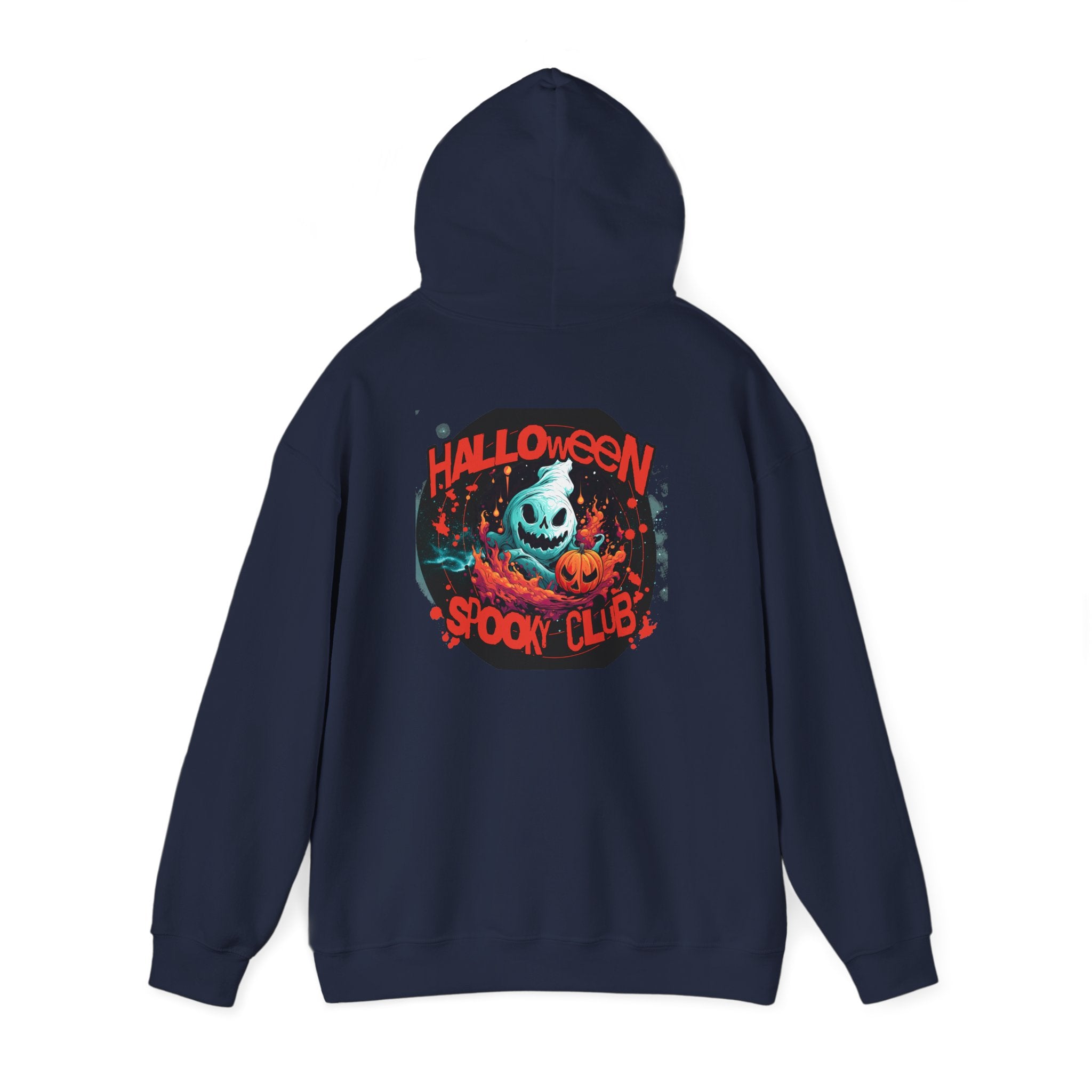 Halloween Spooky Club Hoodie — Fatality Retro Skull Horror Pullover