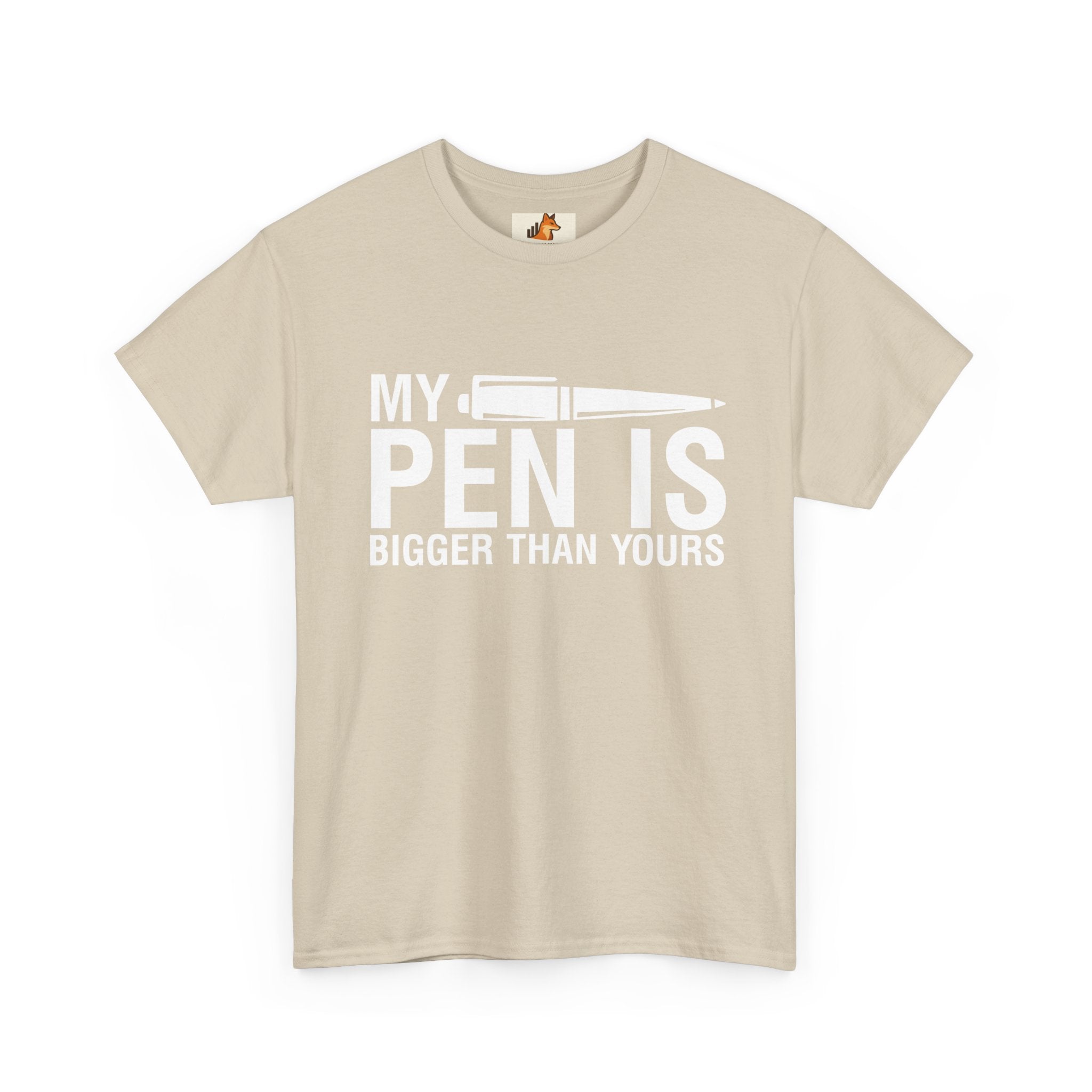T-Shirt — "My Pen Is Bigger Than Yours" Funny Writer/Journalist Tee
