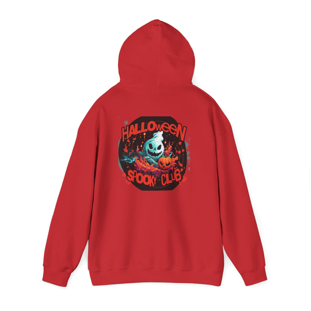 Halloween Spooky Club Hoodie — Fatality Retro Skull Horror Pullover