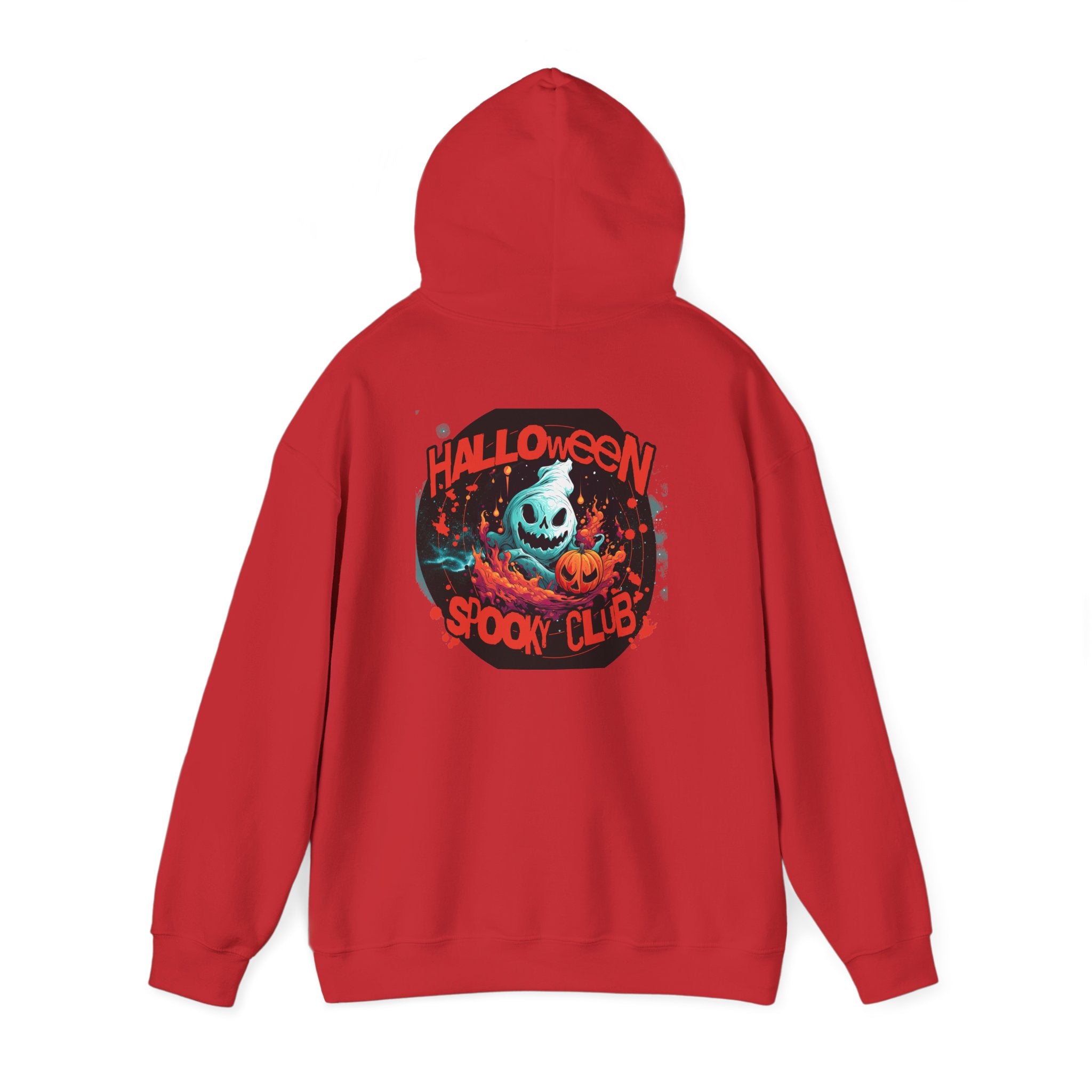 Halloween Spooky Club Hoodie — Fatality Retro Skull Horror Pullover