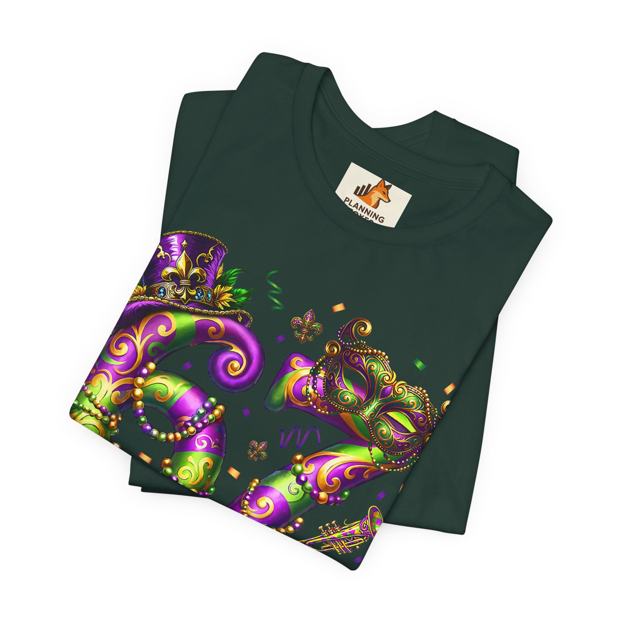 Mardi Gras 67 Bruh T-Shirt — Festive Beads & Mask Party Tee