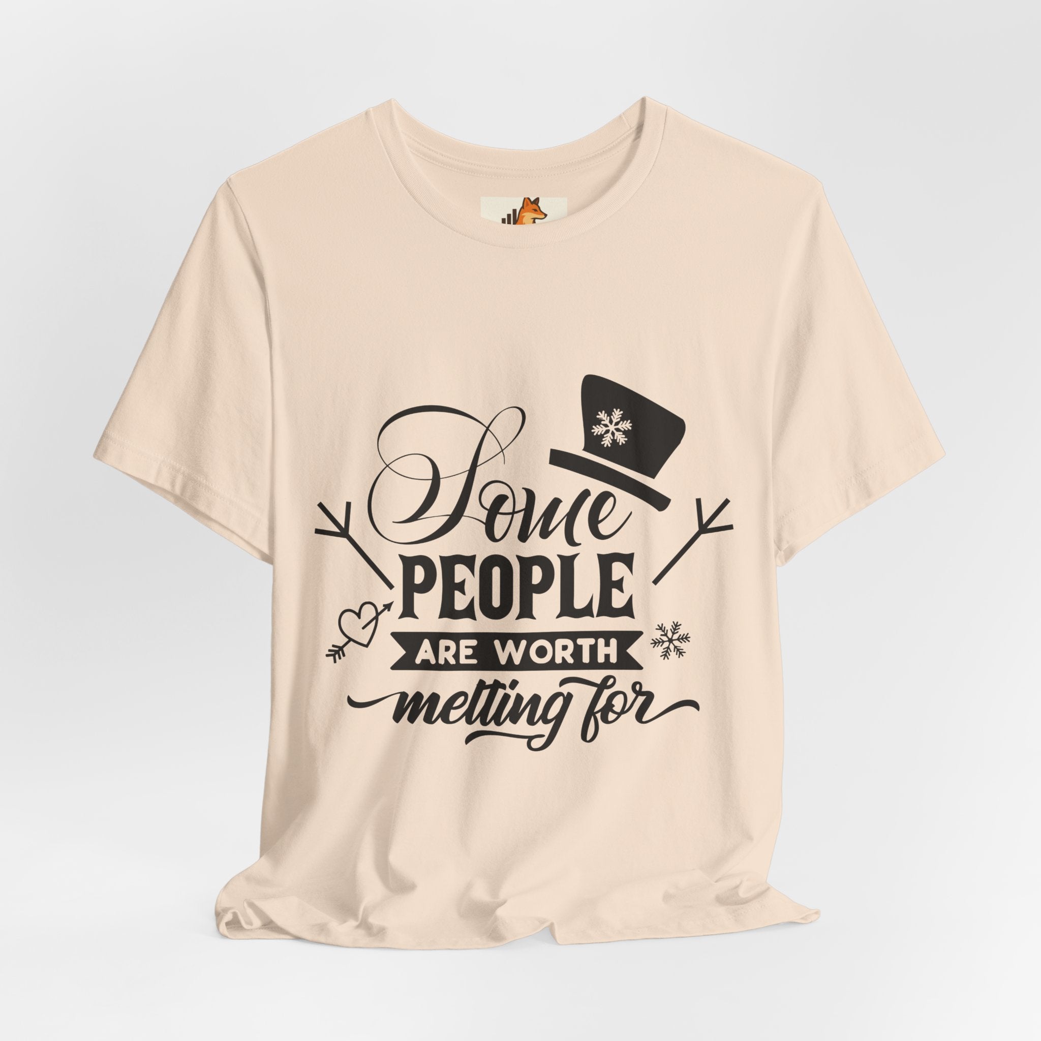 Some People Are Worth Melting For T-Shirt – Frozen Inspired Winter Quote Tee