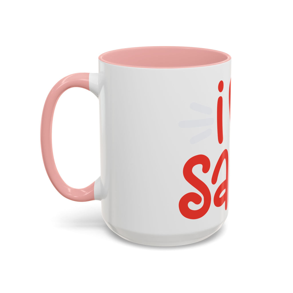 I  Santa Christmas Coffee Mug — Holiday Accent Mug (11/15oz)