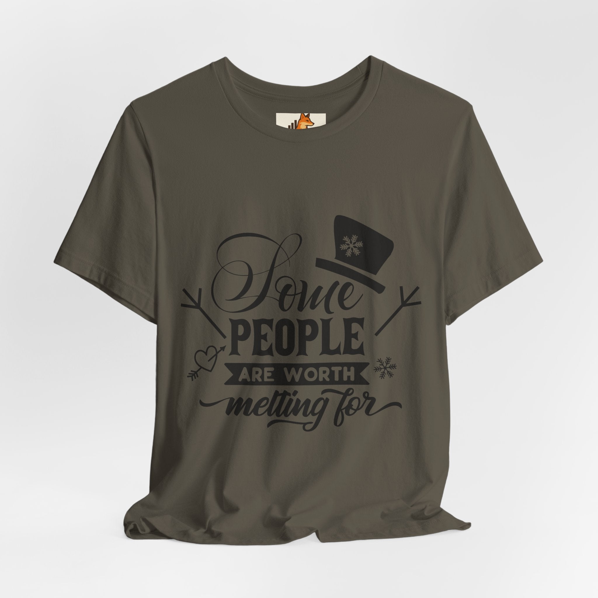 Some People Are Worth Melting For T-Shirt – Frozen Inspired Winter Quote Tee