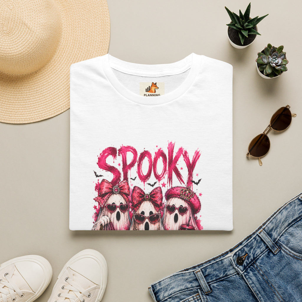 Spooky Pink Skull Trio T-Shirt