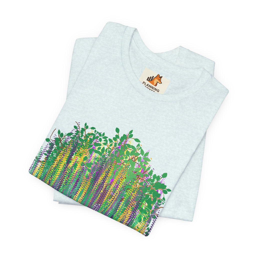 Mardi Gras Willow T-Shirt — Louisiana Fleur-de-Lis Tee