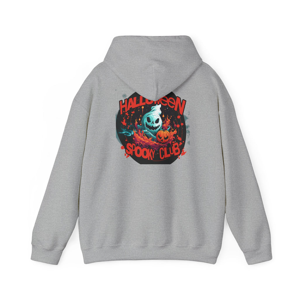 Halloween Spooky Club Hoodie — Fatality Retro Skull Horror Pullover