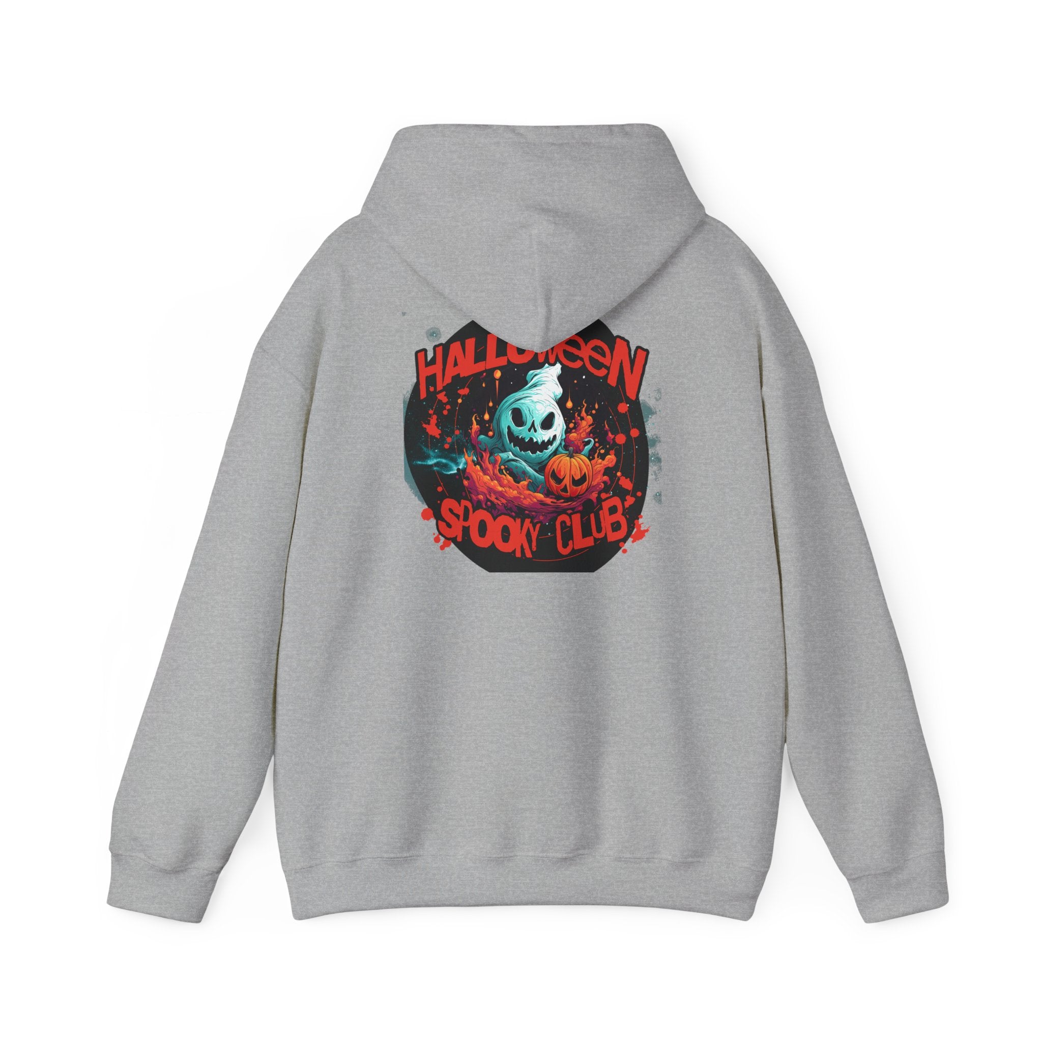 Halloween Spooky Club Hoodie — Fatality Retro Skull Horror Pullover