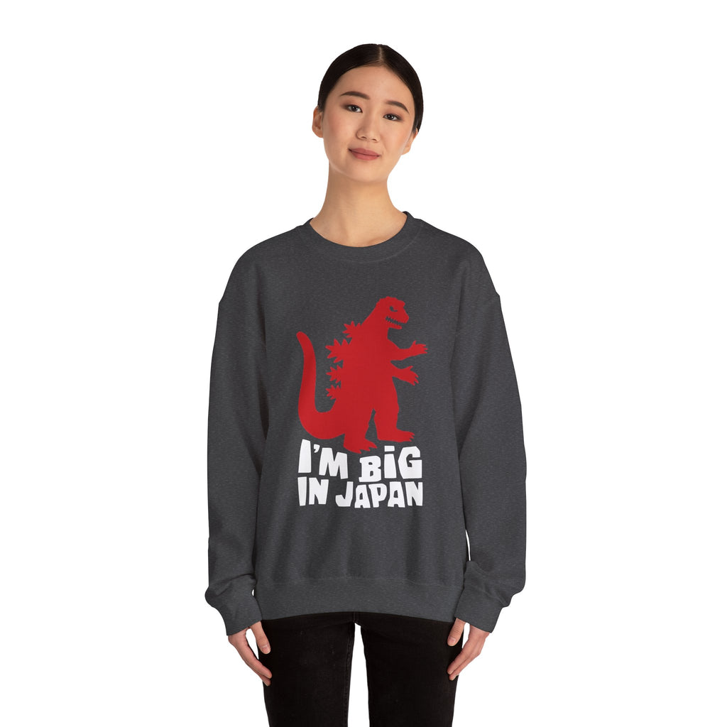 Red Godzilla Silhouette Crewneck Sweatshirt