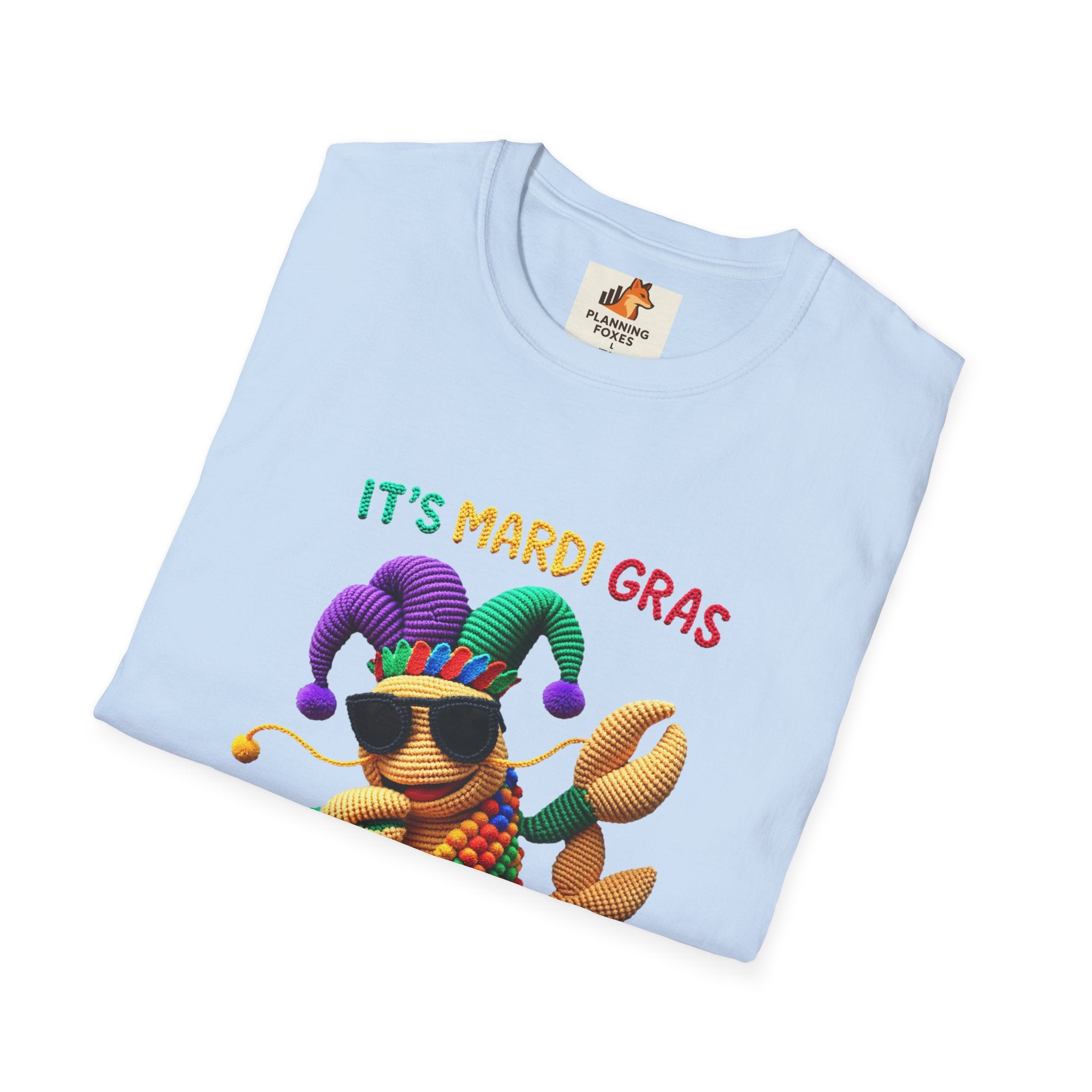 Mardi Gras Crab T-Shirt – "It's Mardi Gras Bruh" Party Tee