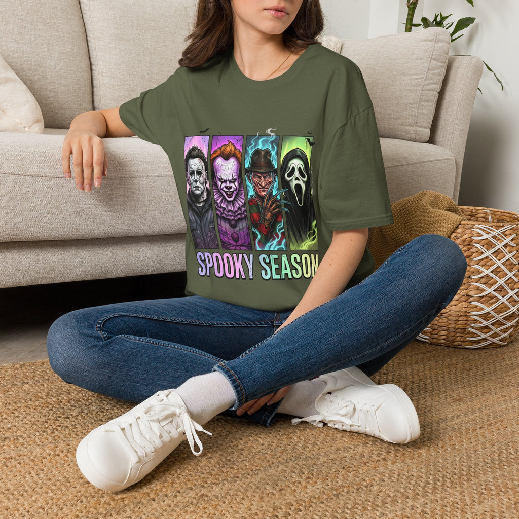 Halloween Horror Icons T-Shirt — "Spooky Season" Graphic Tee