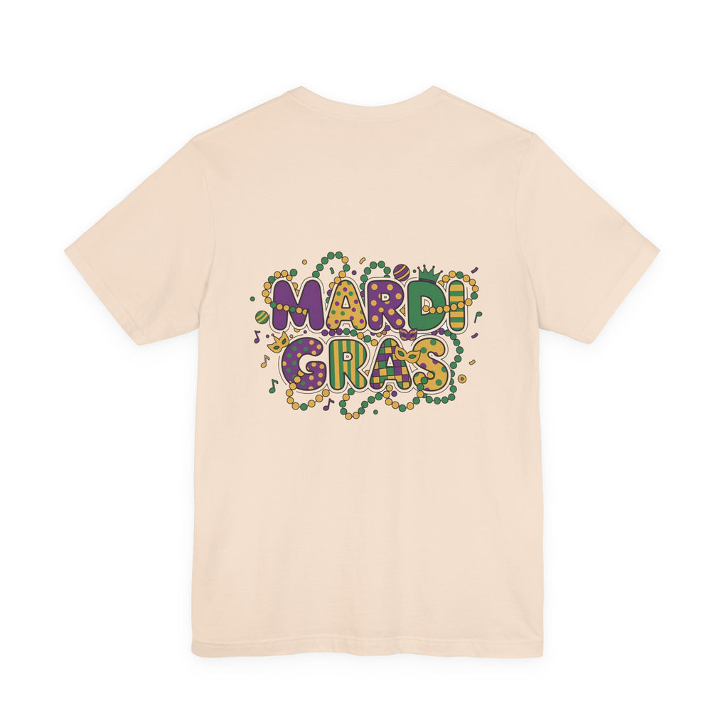 Mardi Gras T-Shirt — "Peace Love Gumbo" Festive Carnival Tee