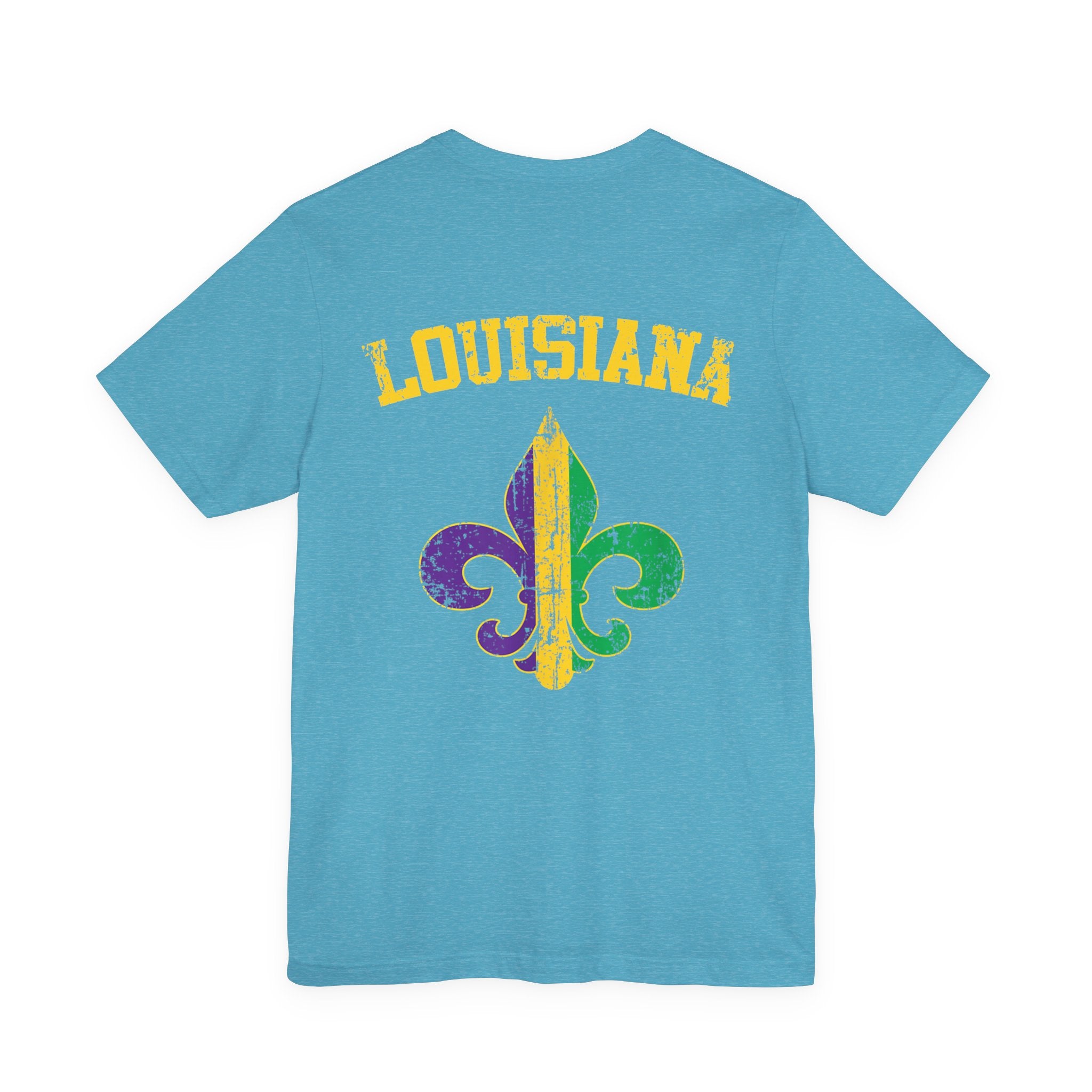 Mardi Gras 'Shake Your Bootie' T‑Shirt — Louisiana Fleur‑de‑Lis Tee