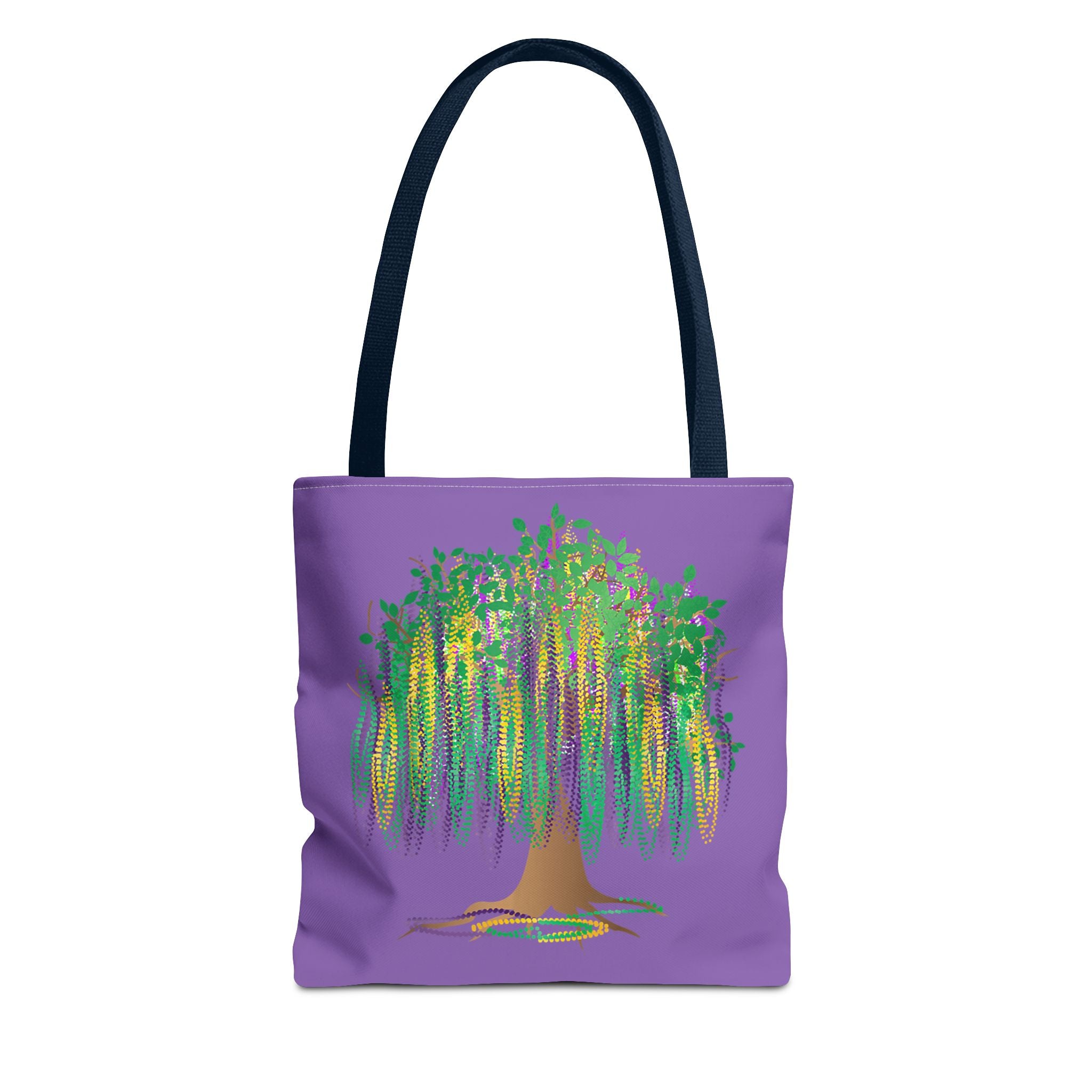 Mardi Gras Bead Tree Art Tote