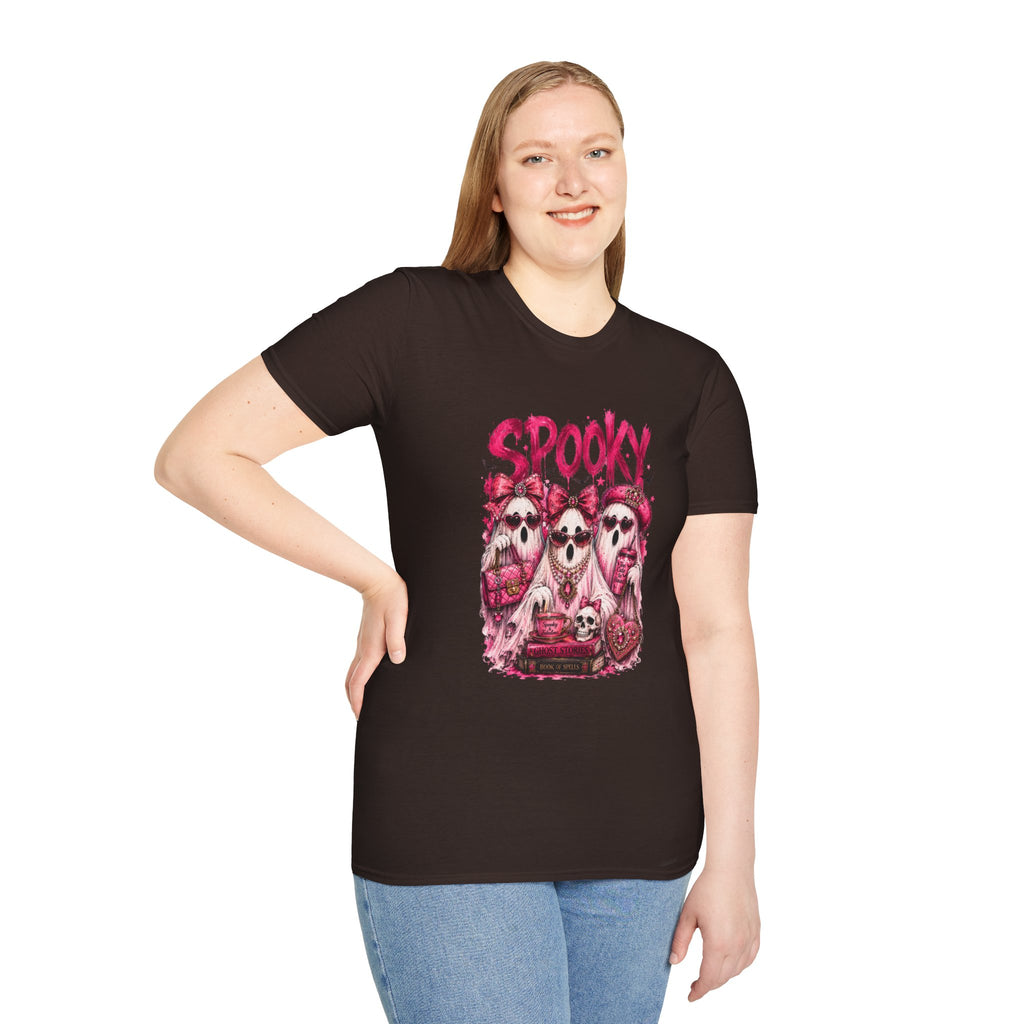 Spooky Pink Skull Trio T-Shirt