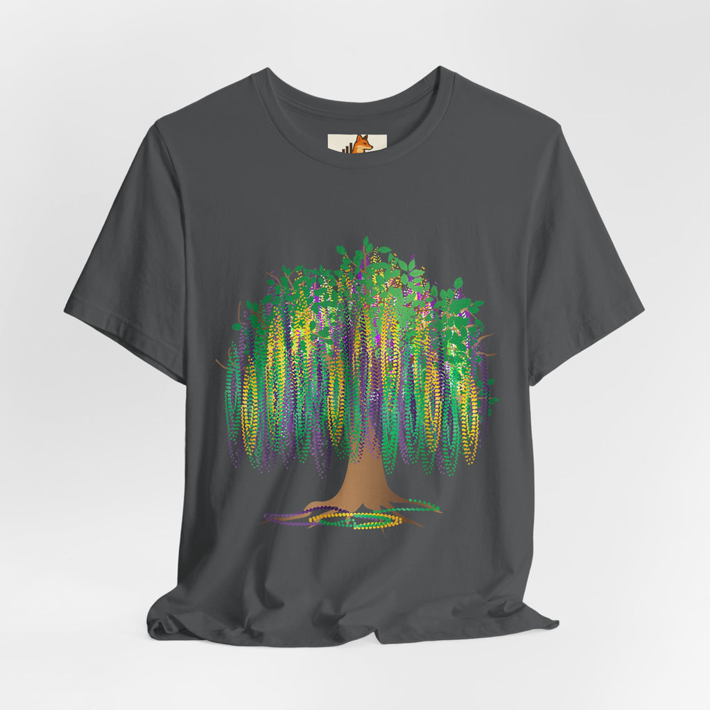 Mardi Gras Willow T-Shirt — Louisiana Fleur-de-Lis Tee