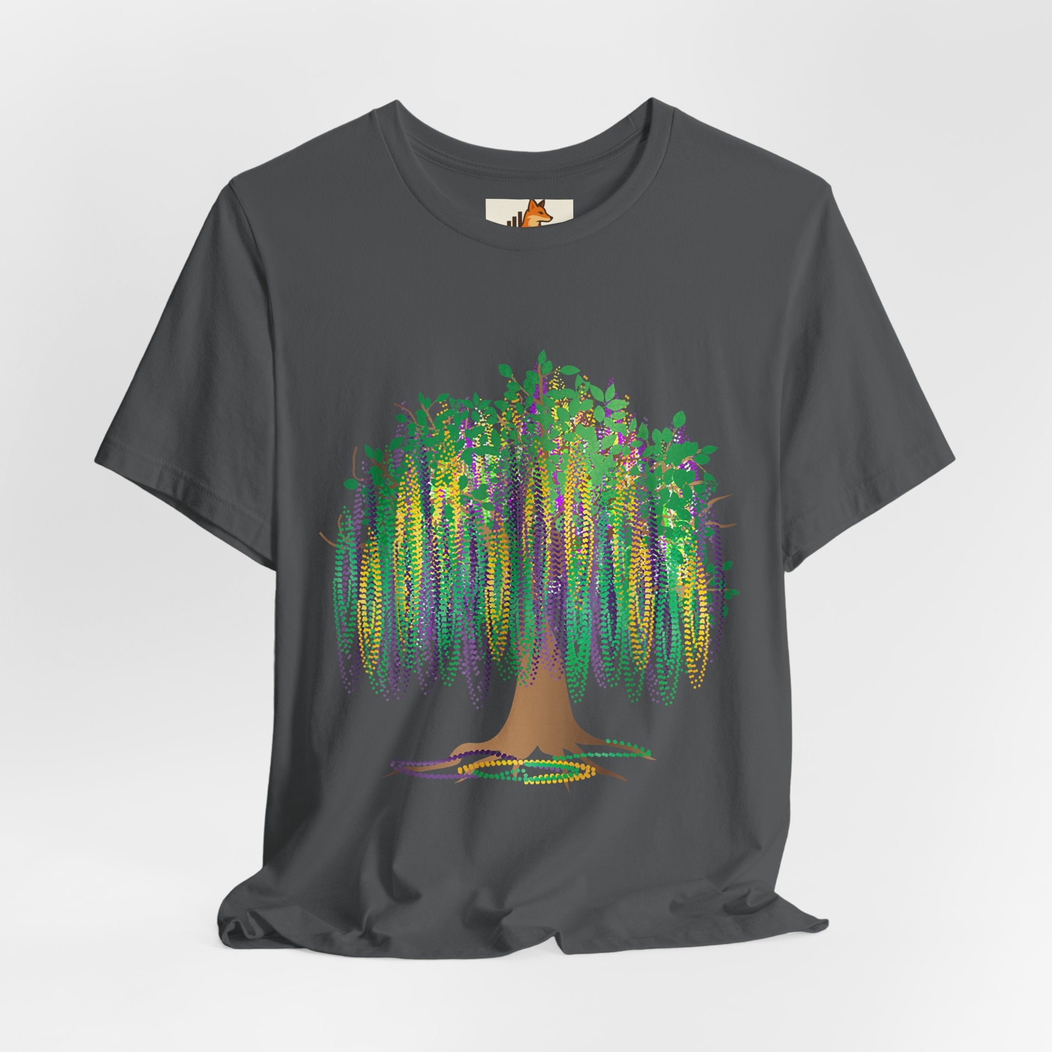 Mardi Gras Willow T-Shirt — Louisiana Fleur-de-Lis Tee