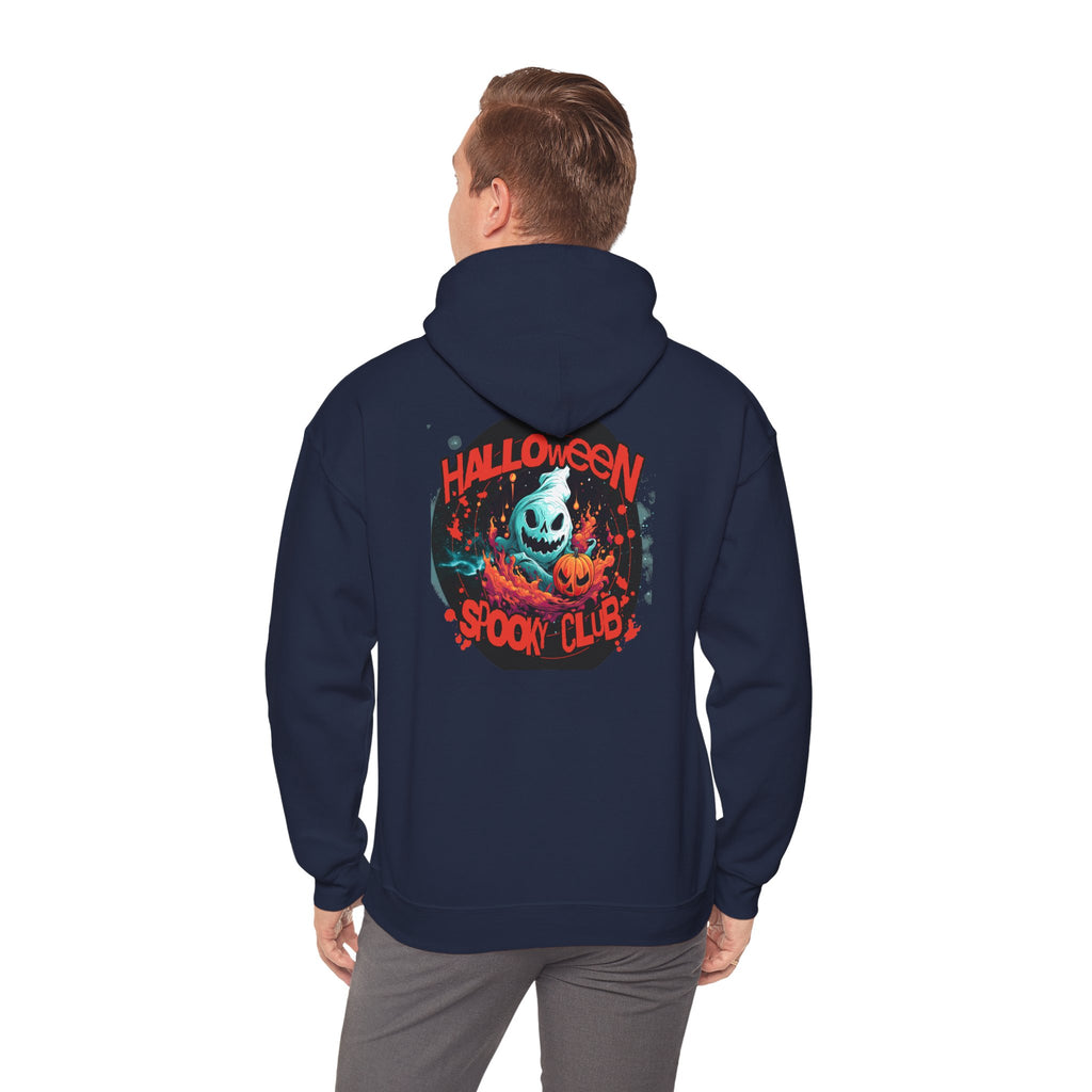 Halloween Spooky Club Hoodie — Fatality Retro Skull Horror Pullover