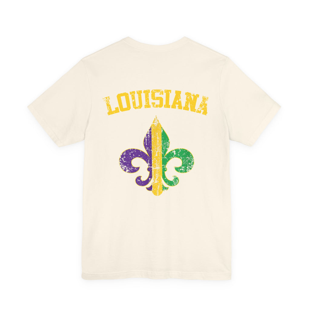 Mardi Gras “Let’s Get Cray Cray” Crawfish T-Shirt — Louisiana Fleur-de-Lis Party Tee
